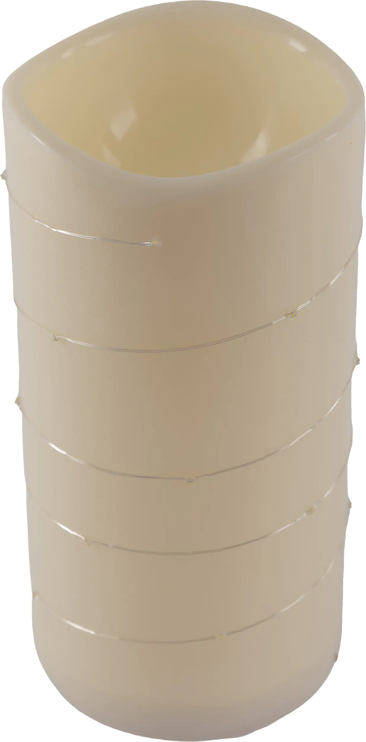 TrendLine LED Kerze mit Flamme 30 x Ø 15 cm warmweiß Außen mit Timer