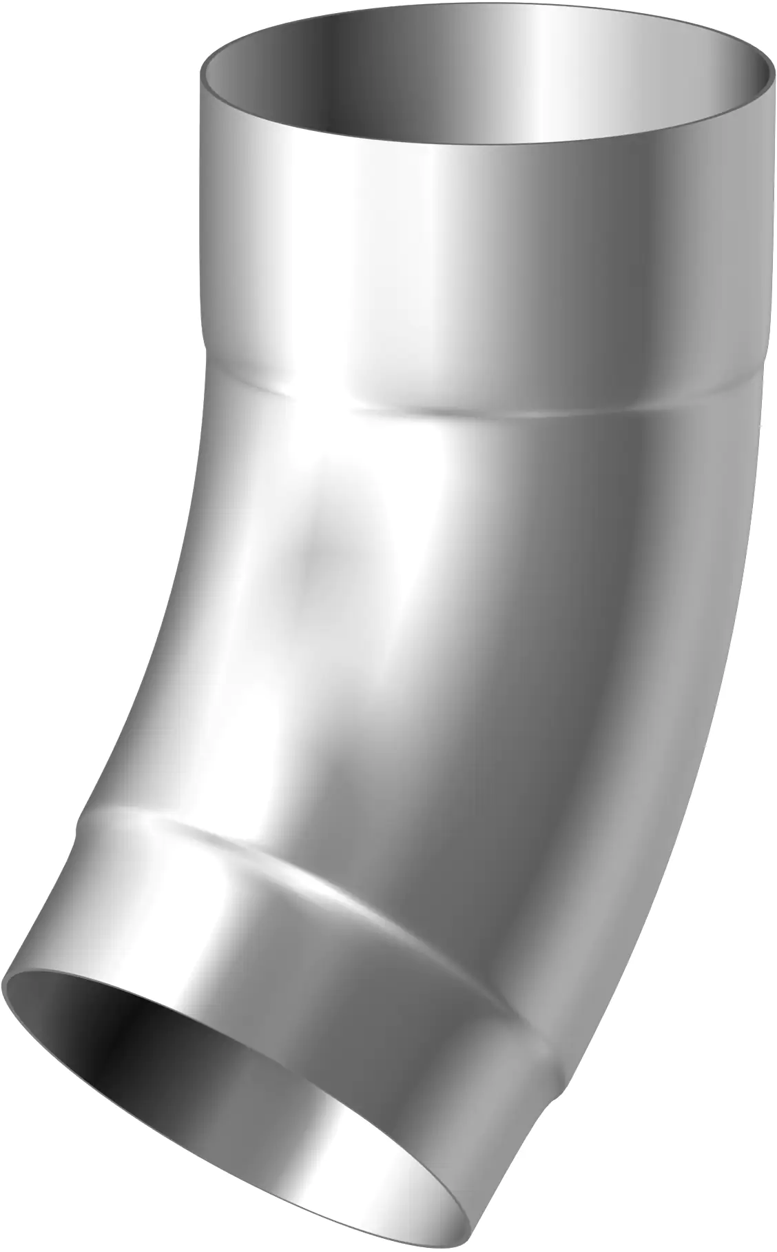 Sarei Fallrohrbogen, DN 60/40°, Alu-natur