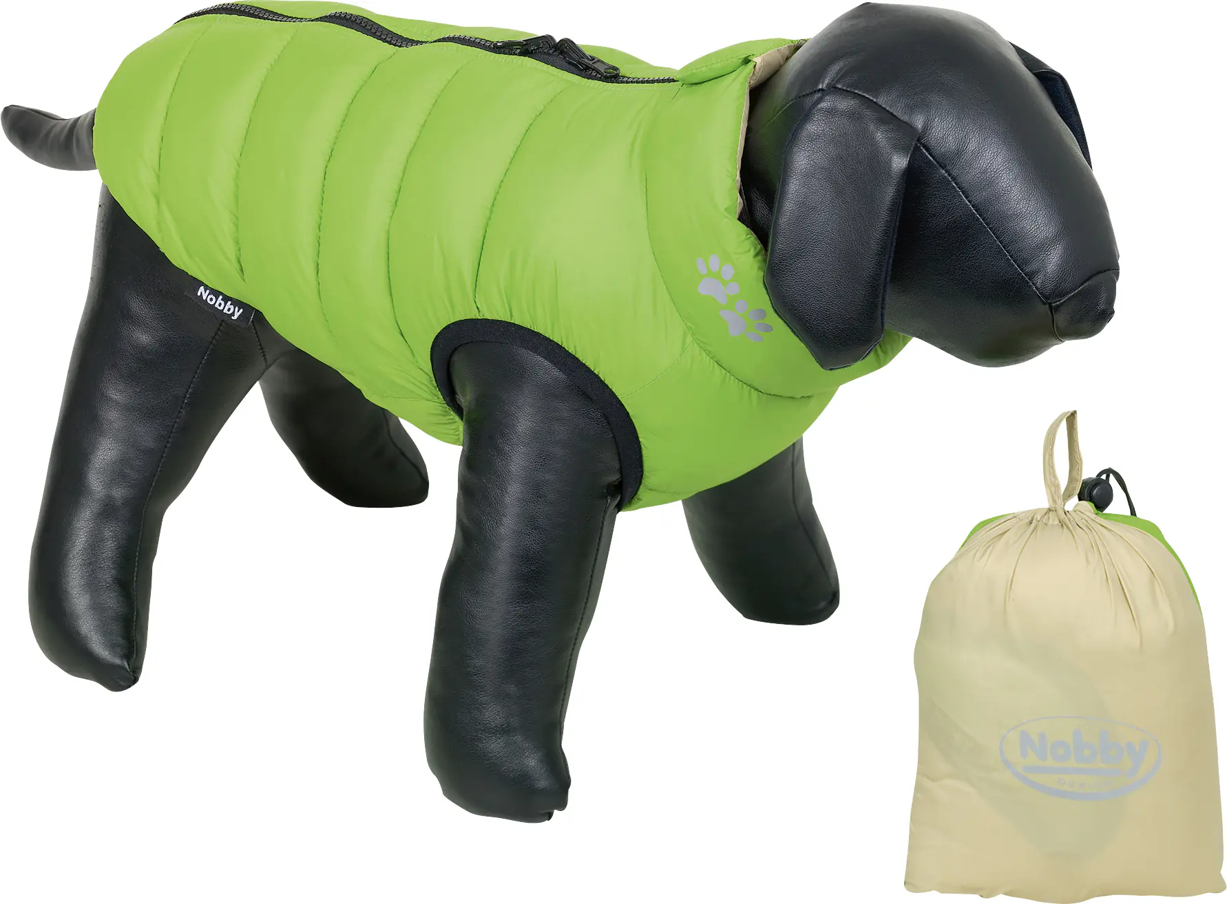 Nobby Hundemantel Light grün-beige