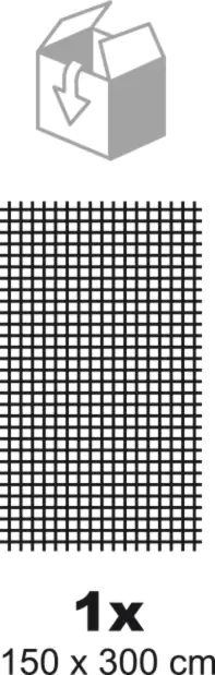 Schellenberg Fliegengitter MAXI 150 x 300 cm anthrazit kürzbar