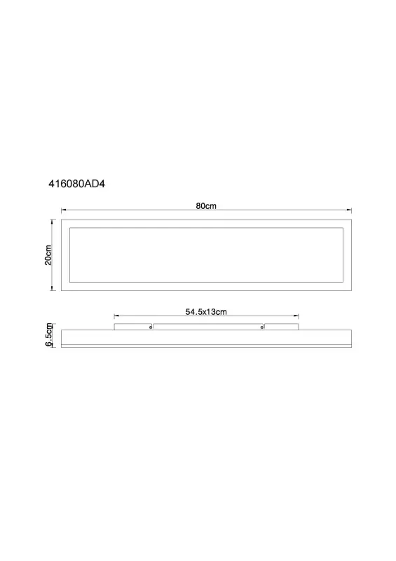 Globo Deckenleuchte Doro 80 x 20 L x B silber warmweiß