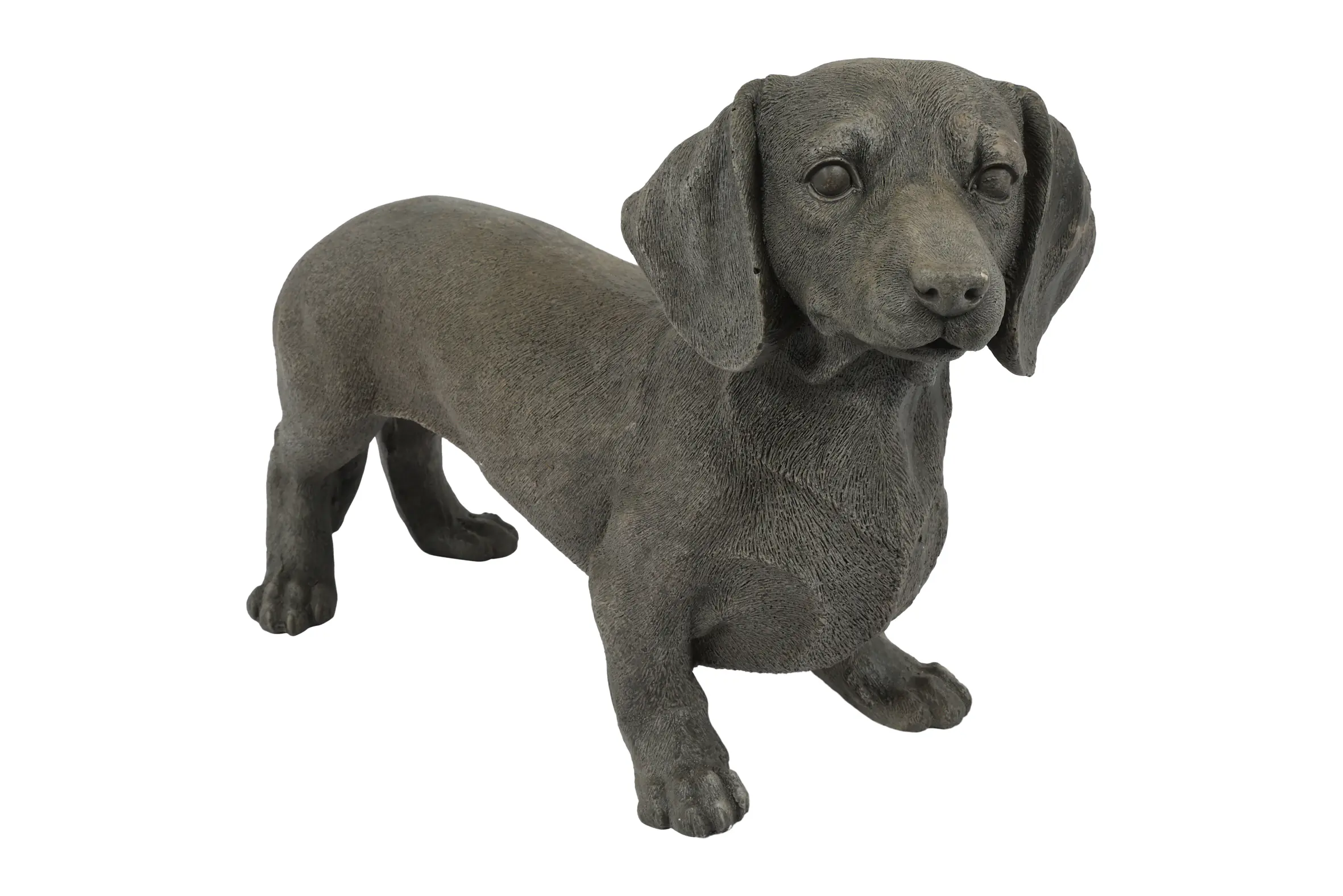 Flamingo Dekofigur Dackel 50 x 18 x 3,1 cm braun