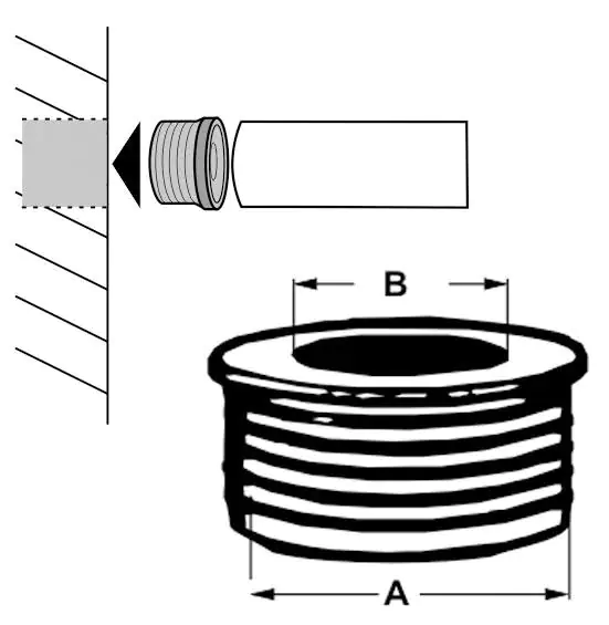 Cornat Gumminippel Ø 54 x 32/40 mm HT für Siphon