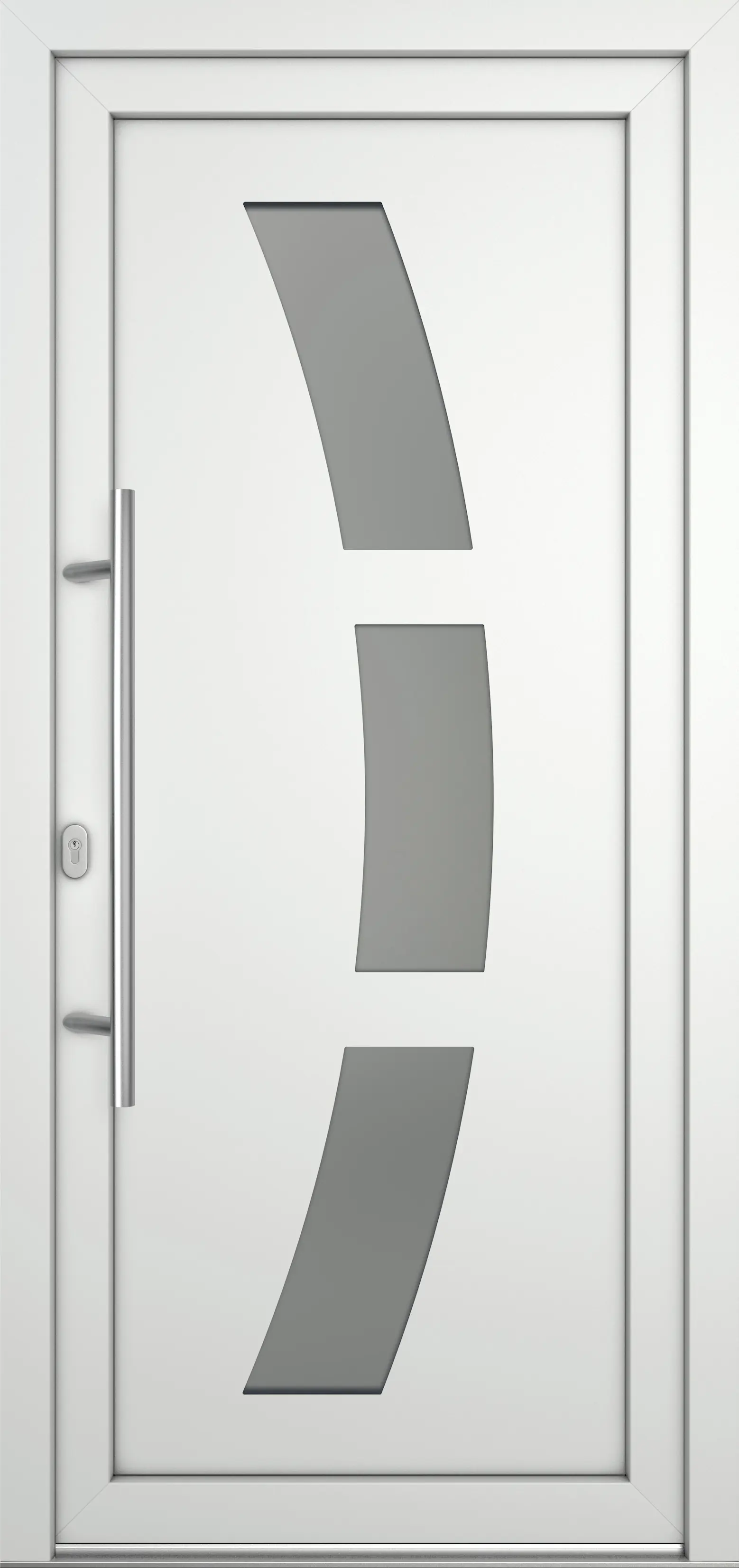 Meeth Haustür Optimal Pro PVC Modell 103 98 x 208 cm DIN Links weiß