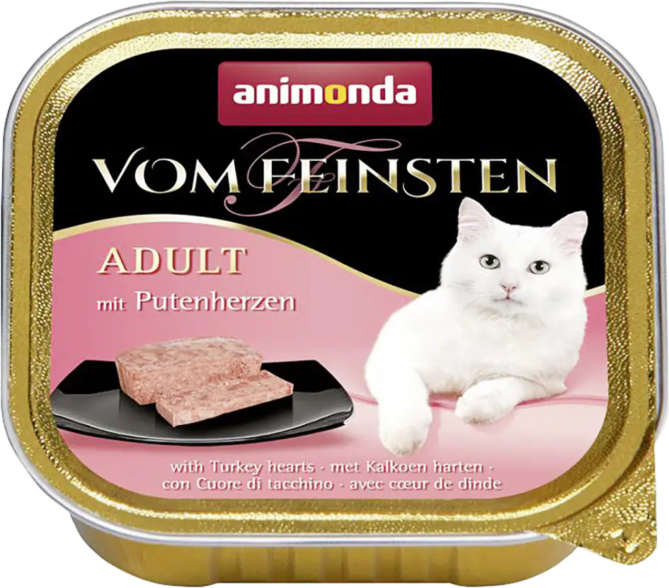 Animonda Vom Feinsten Adult Katzennassfutter mit Putenherzen, 100 g