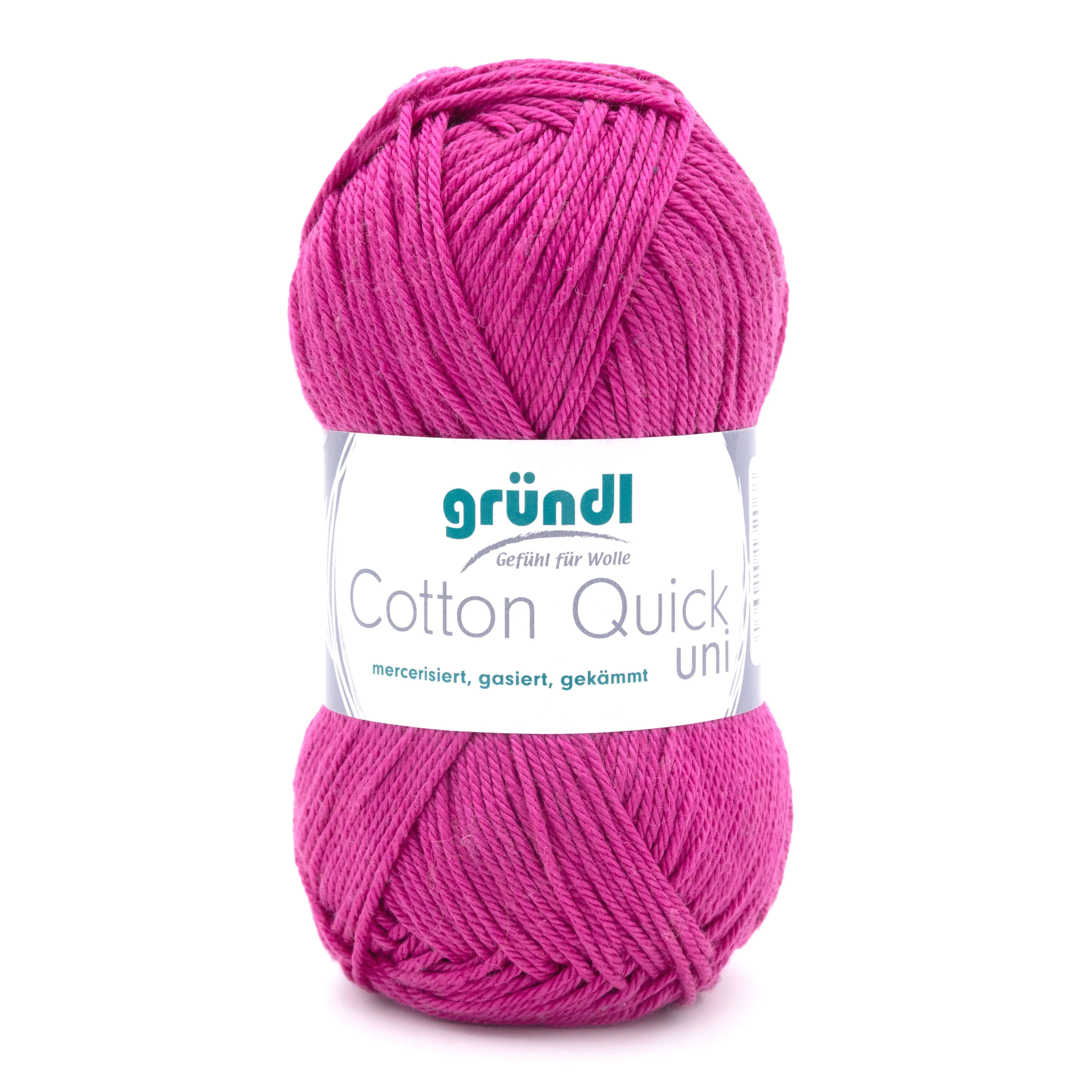 Gründl Wolle Cotton Quick 50 g uni orchidee