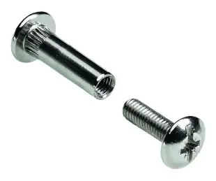 Hettich Verbindungsschraube vernickelt M6 30 - 42 mm - 4 Stück