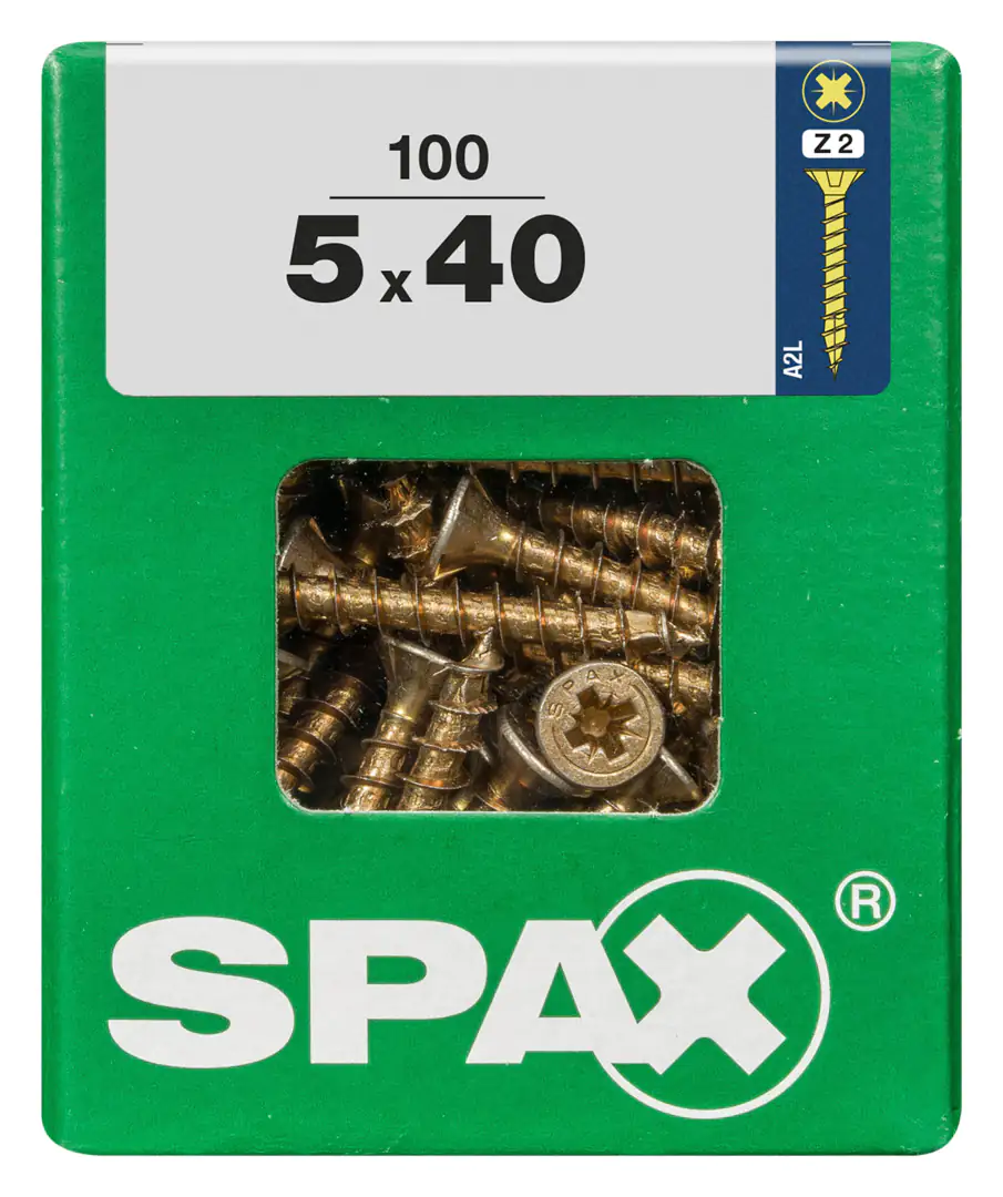 Spax Universalschrauben 5.0 x 40 mm PZ 2 - 100 Stk.