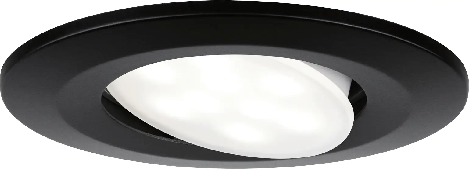 Paulmann LED Einbauleuchte Set Calla schwarz matt schwenkbar Ø 9 cm Paulmann LED Einbauleuchte Set Calla schwarz matt schwenkbar Ø 9 cm