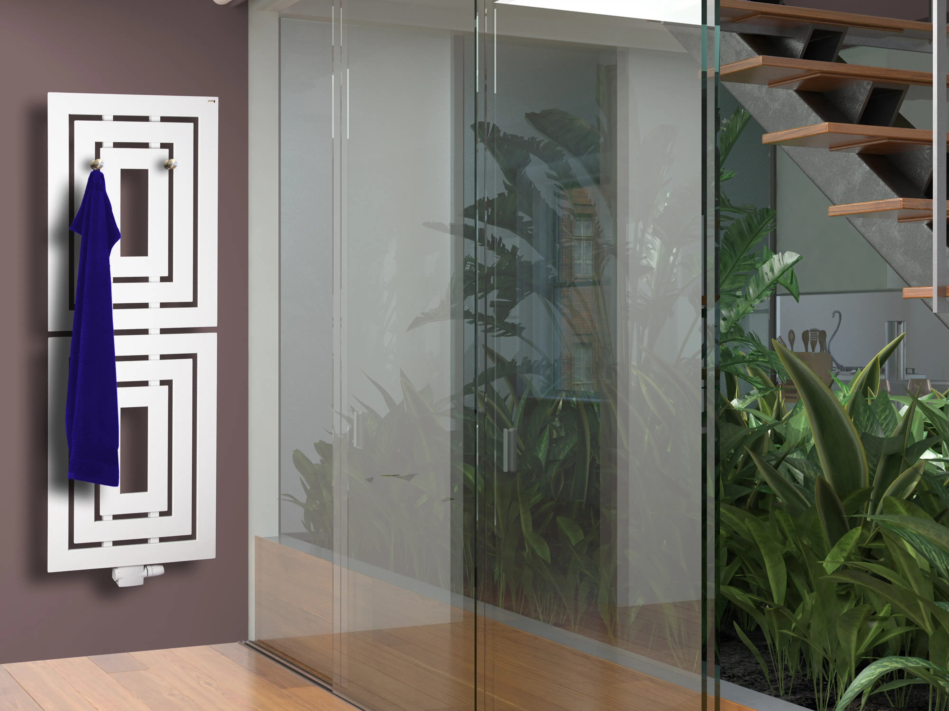 Szagato Badheizkörper Insight 162 x 60 weiß 1224 Watt