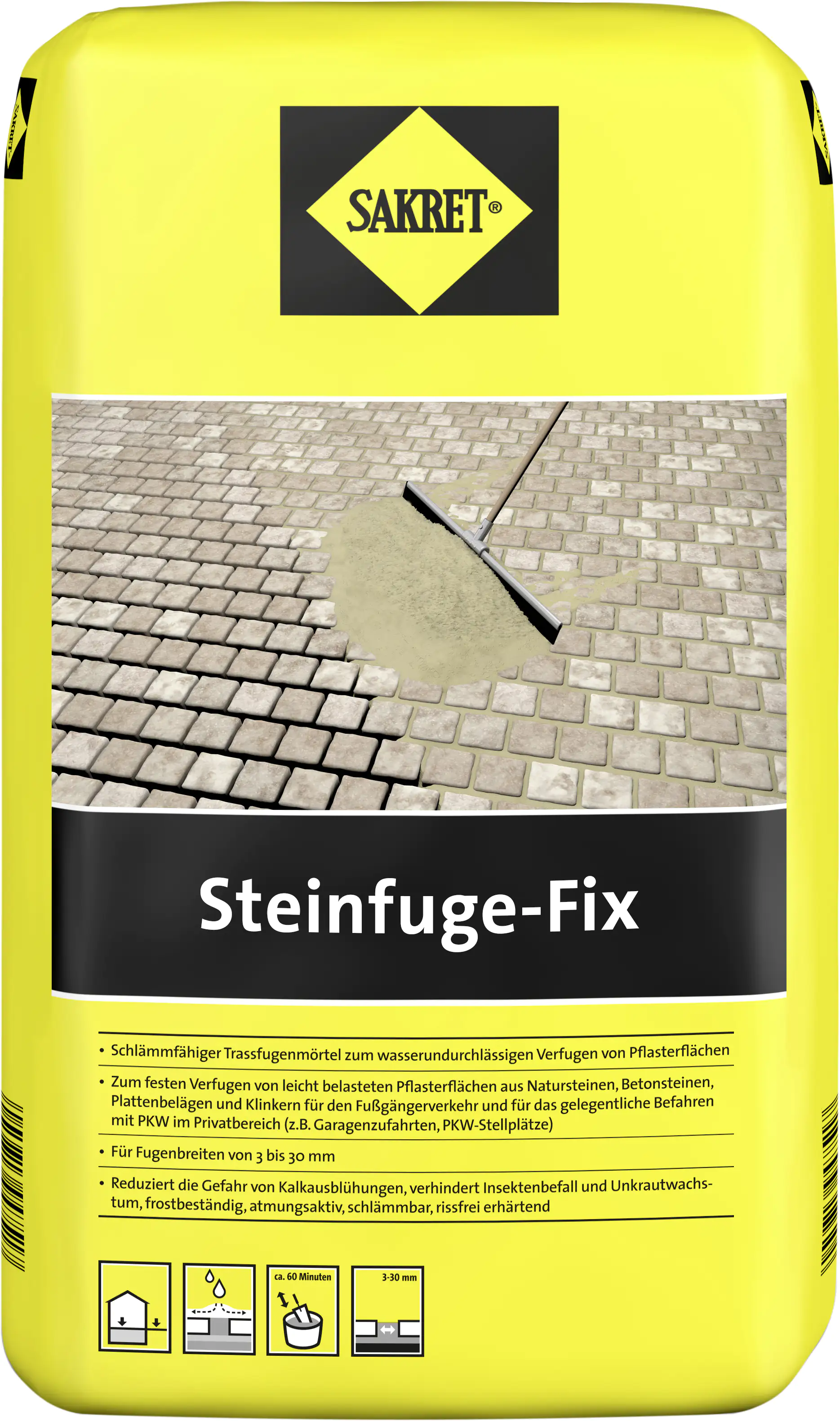 SAKRET Steinfuge Fix anthrazit 20 kg