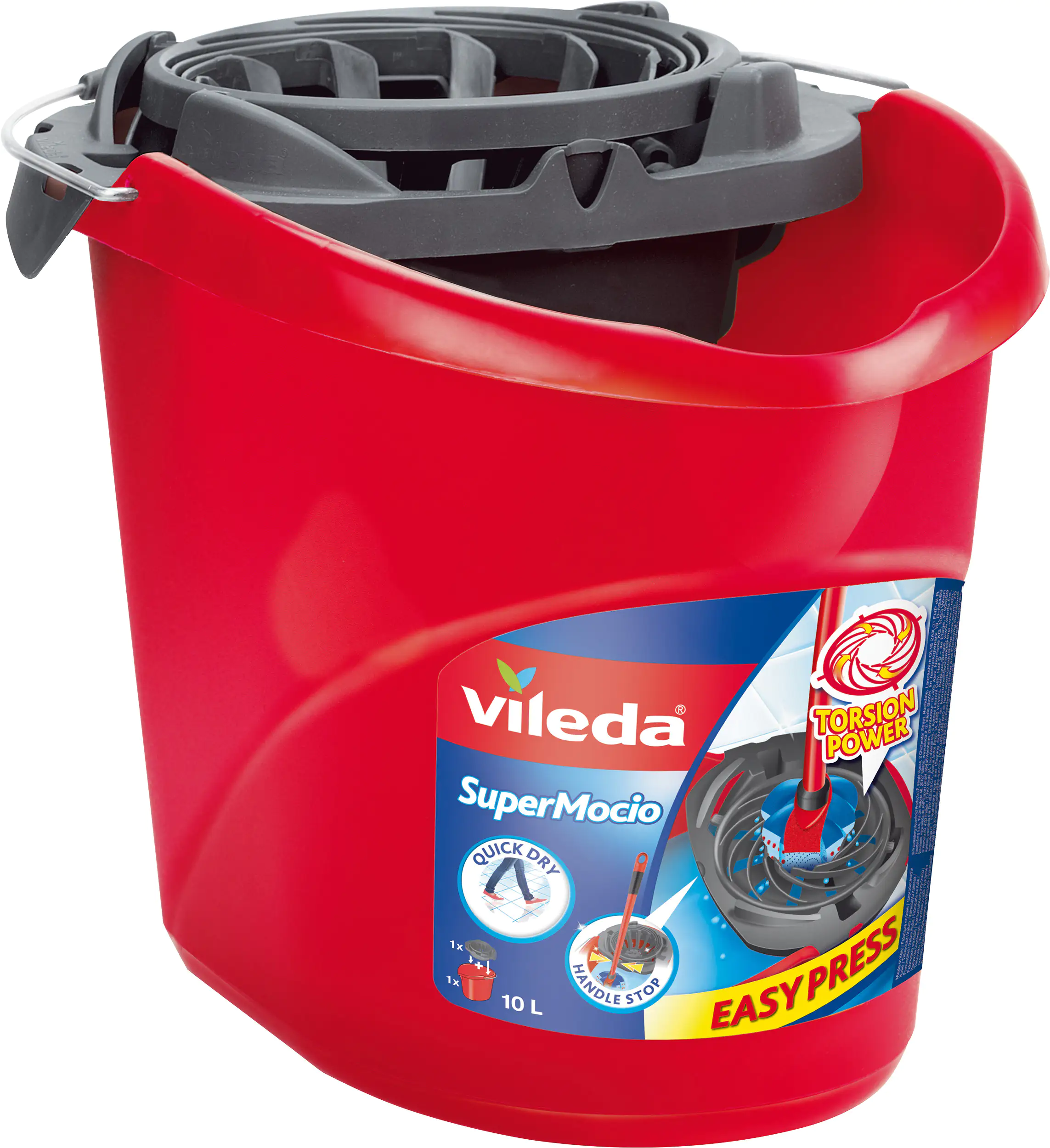 4003790105111 Vileda Wischmopeimer für Supermocio mit PowerPress 10 L