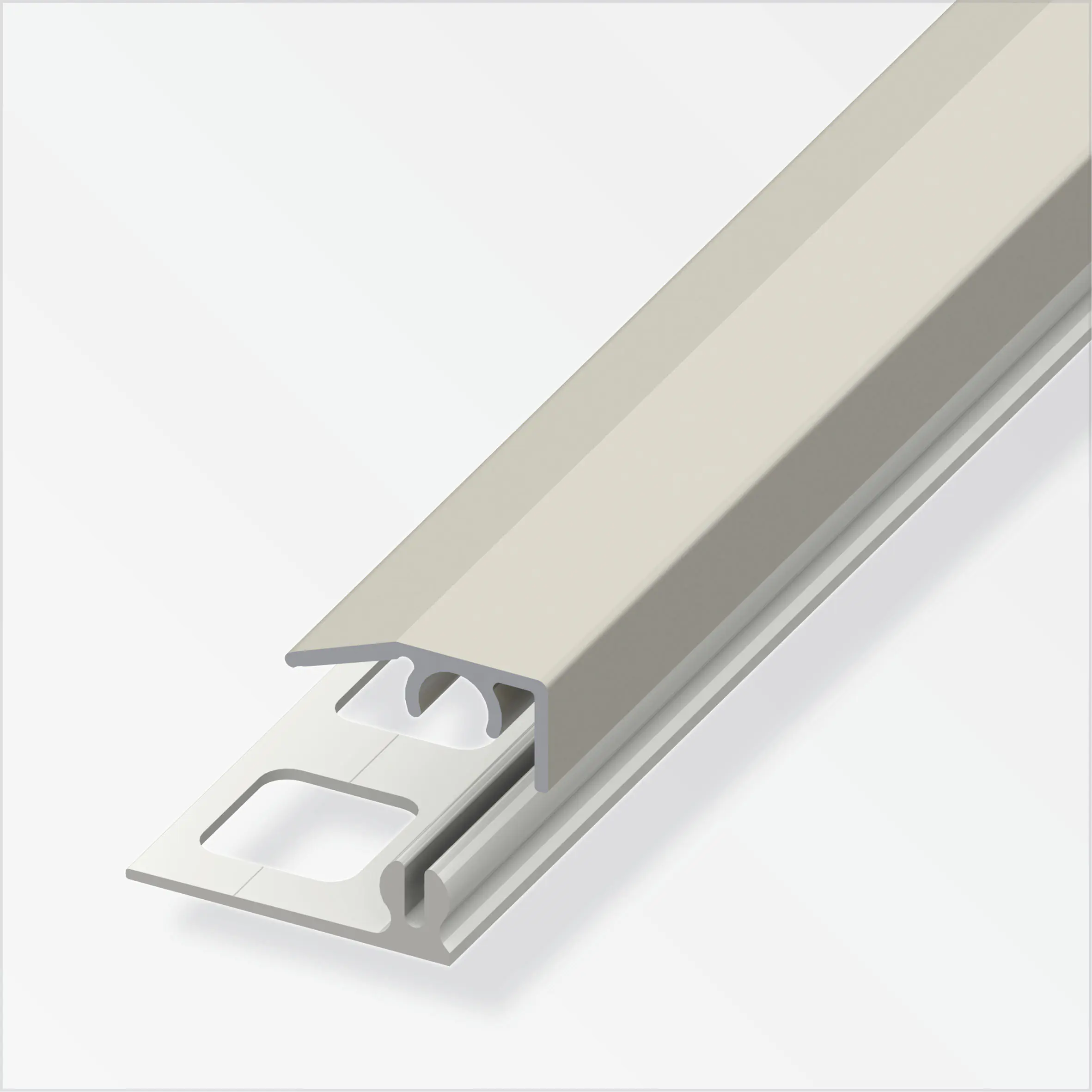 alfer Abschluss-Profil, 8,5 mm 2 m, 19.5 x 7 mm Aluminium eloxiert titan alfer Abschluss-Profil, 8,5 mm 2 m, 19.5 x 7 mm Aluminium eloxiert titan