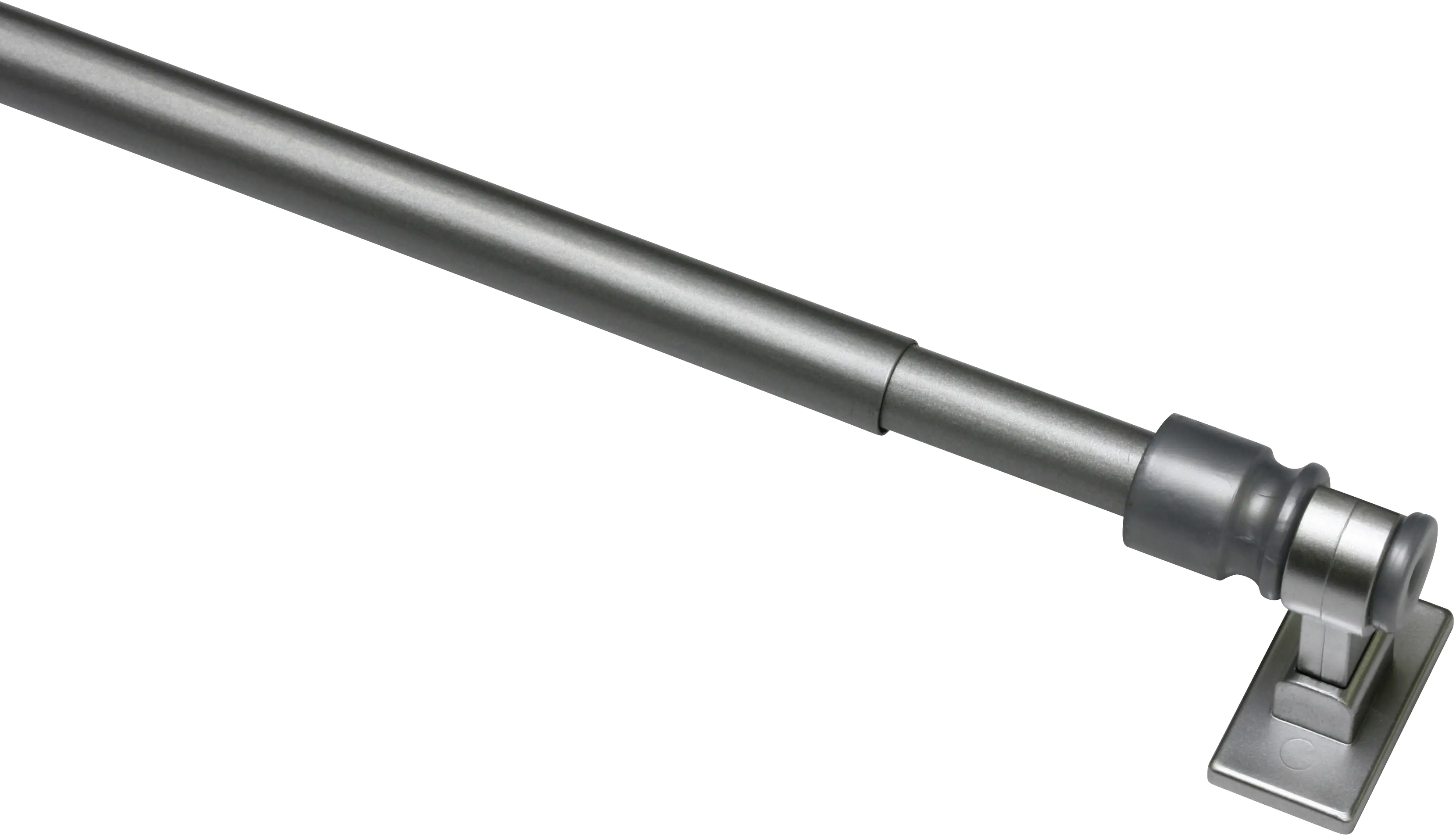 Gardinia Caféhausstange California silber-matt, 120 - 225 cm, Ø 12 mm