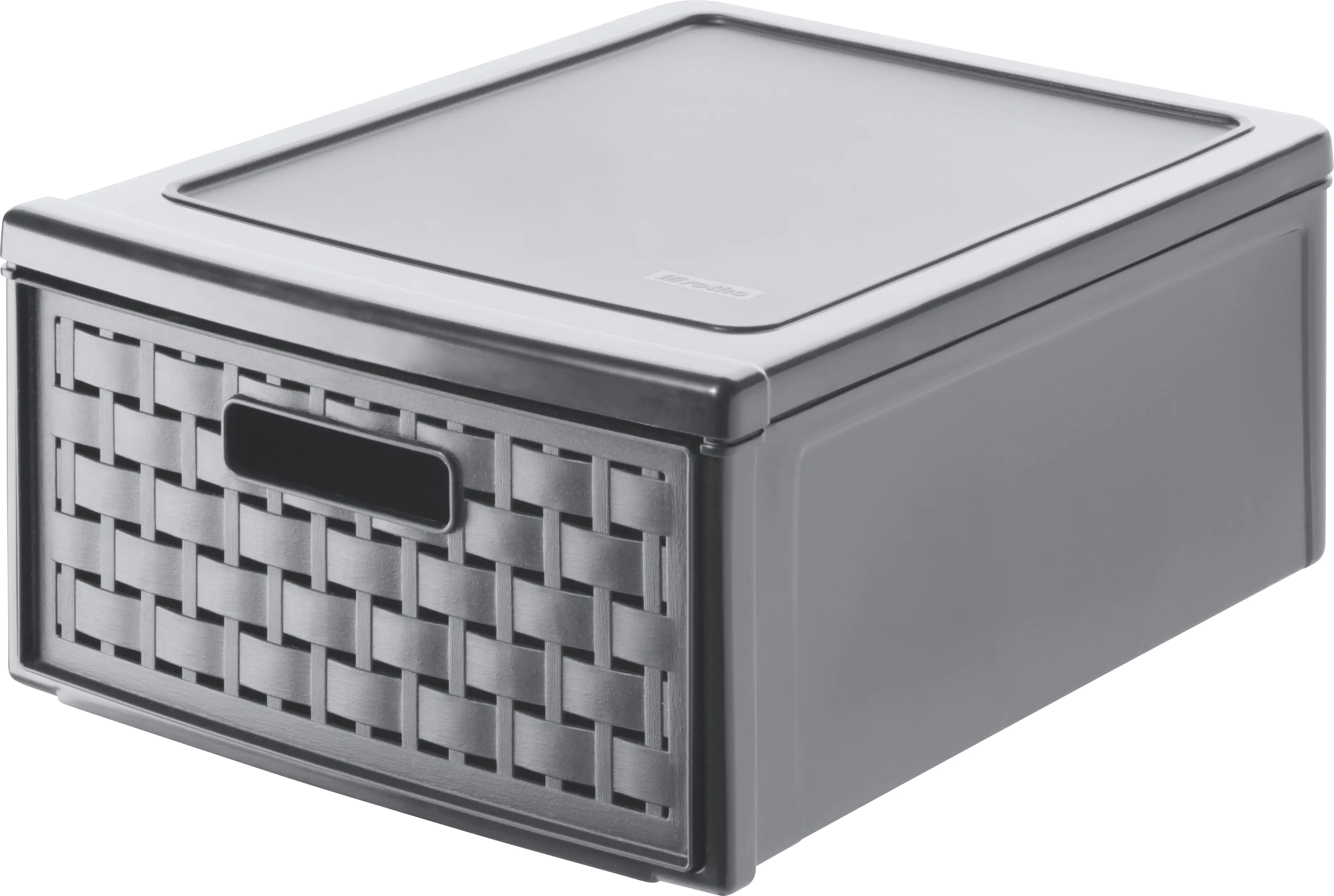 Rotho Schubladenbox Country klein, 8,3 L anthrazit