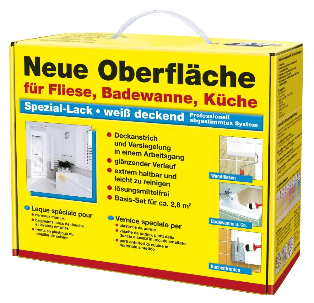 Decotric Neue Oberfläche Basis-Set für Fliese, Badewanne, Küche