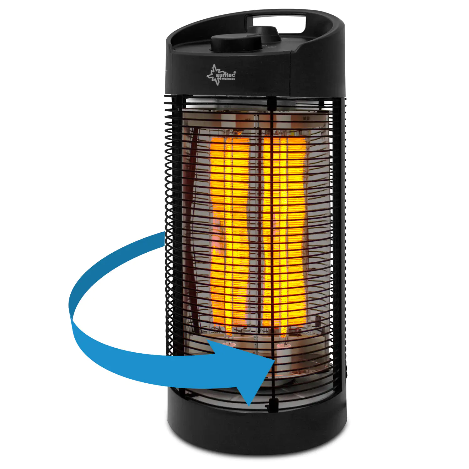 4250058314673 Suntec Infrarot Stand-/Tischstrahler Heat Ray Carbon Tower 1200 OSC schwarz