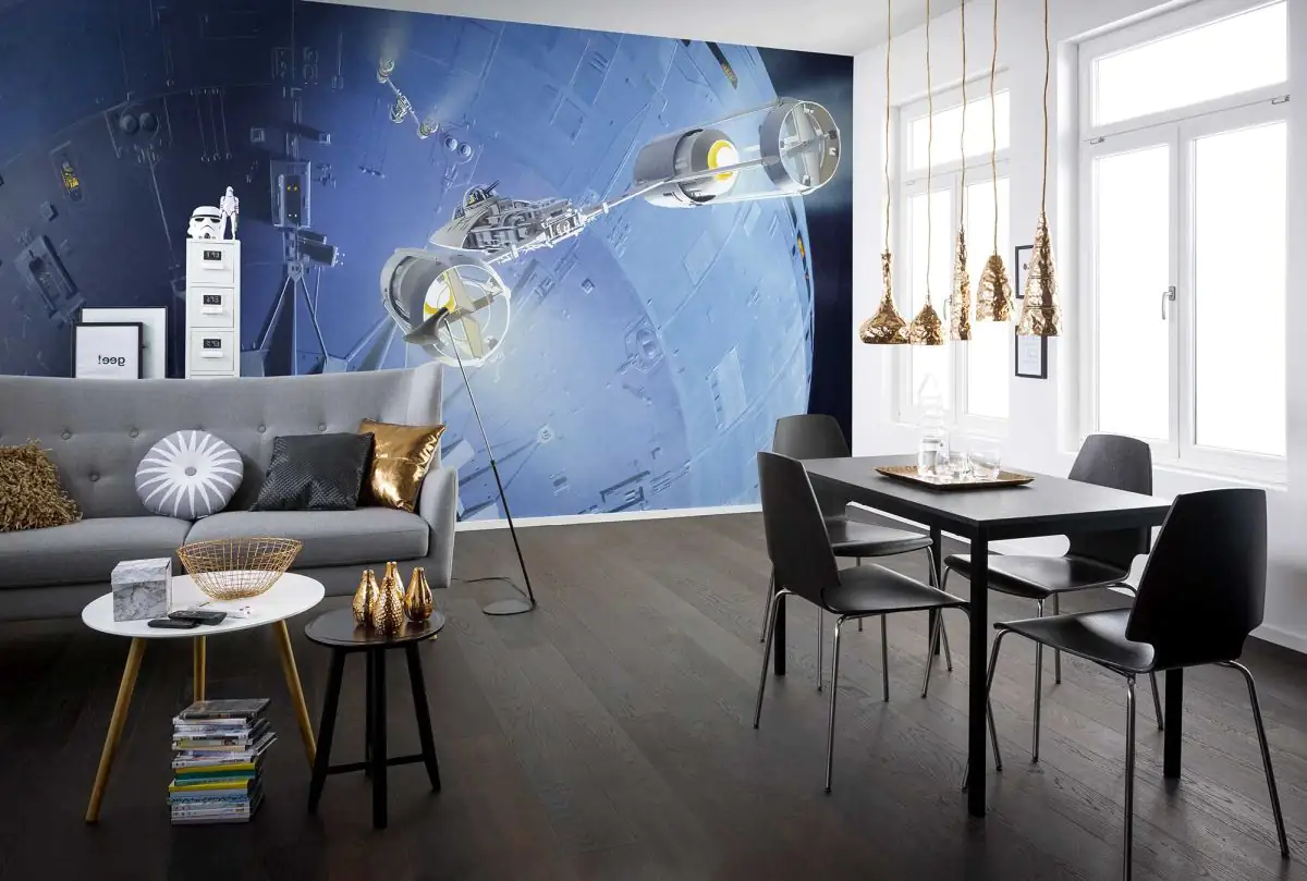 4055065510656_1 Komar Vlies Fototapete Star Wars Classic Todesstern 500 x 250 cm