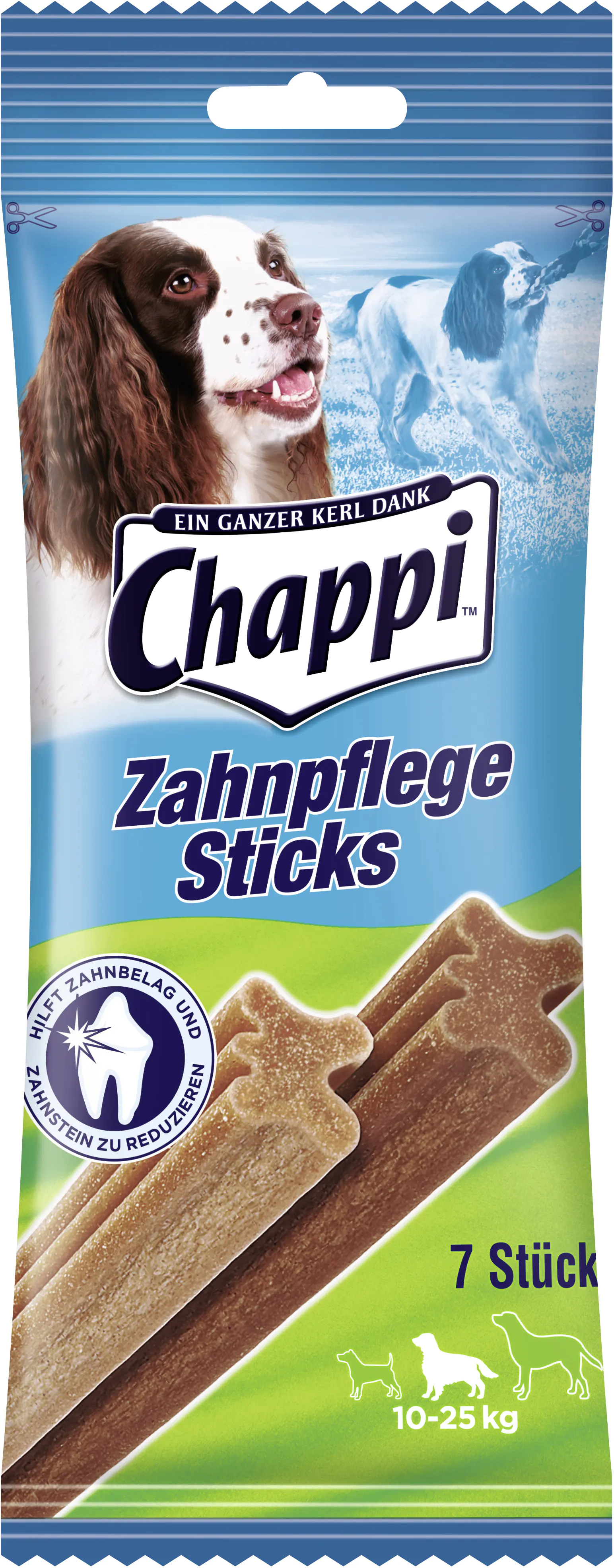 Chappi Zahnpflege Sticks Mittlere Hunde 10-25 kg 10 x 7 Stück