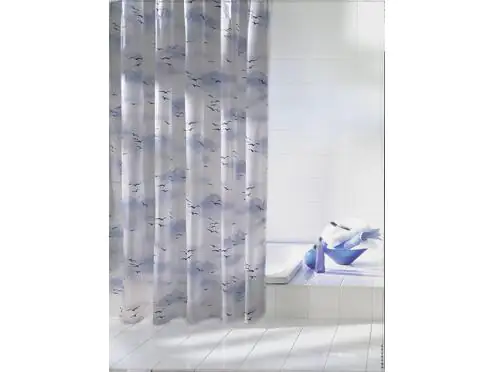 Kleine Wolke Duschvorhang Sky Polarblau 180x200cm