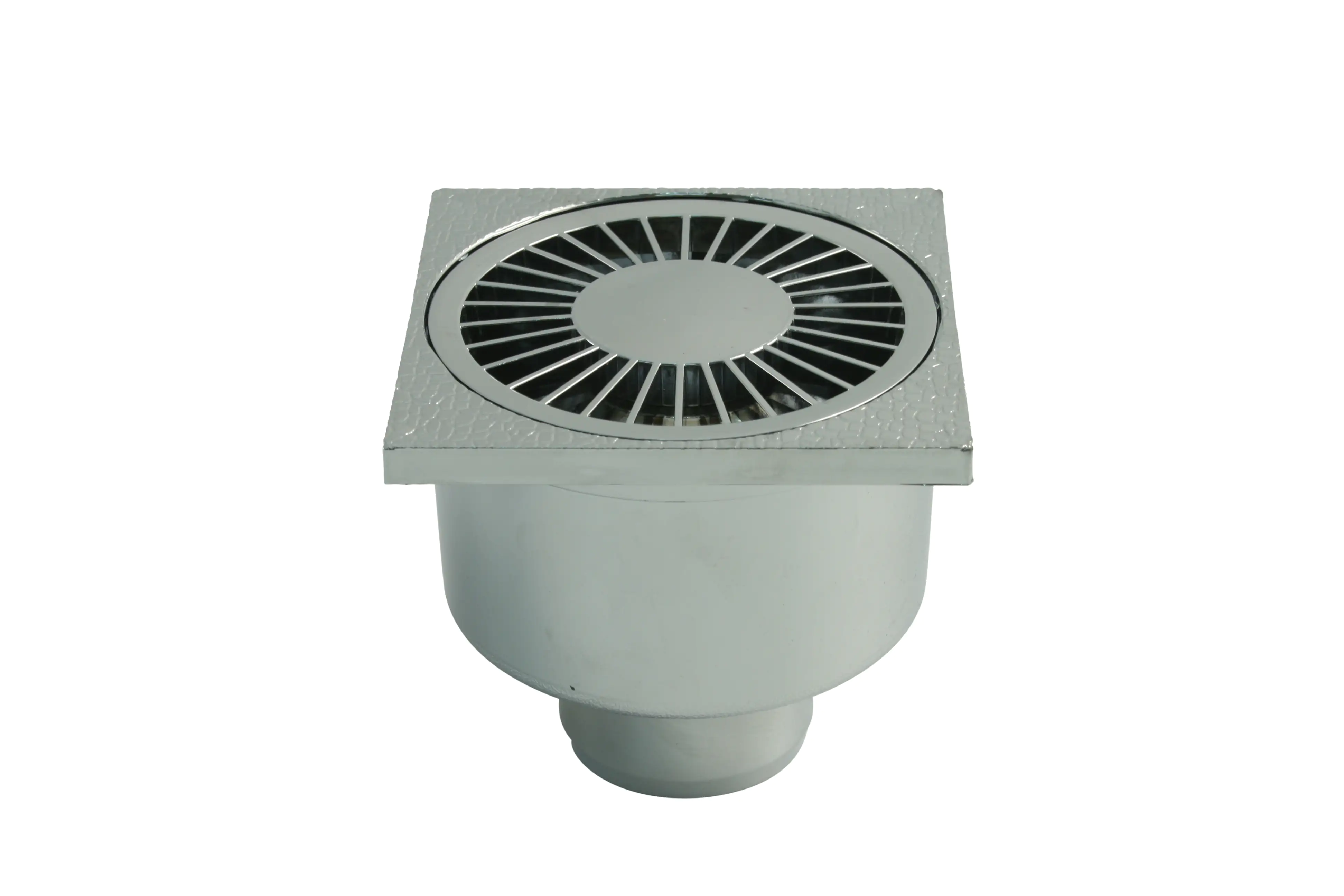 Marley DN 50 Badablauf 100 x 100 mm, verchromt