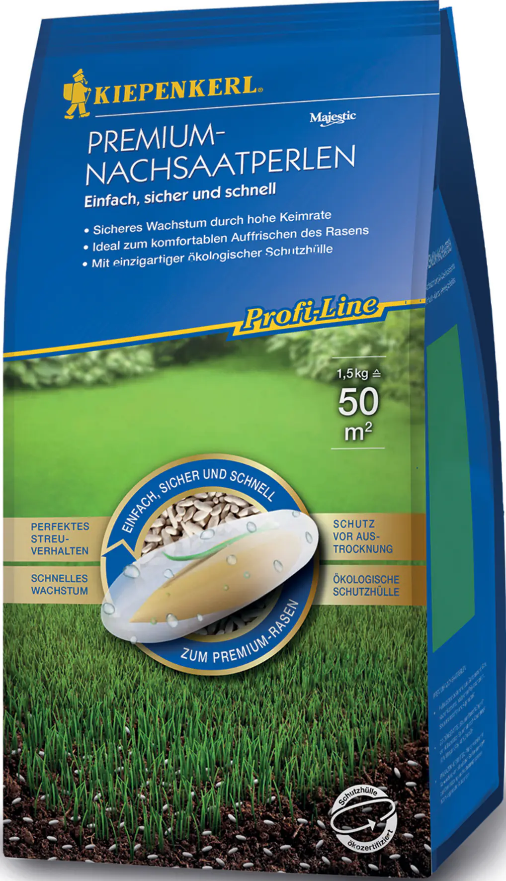 Profi-Line Rasensaatgut Premium-Nachsaatperlen 1,5 kg