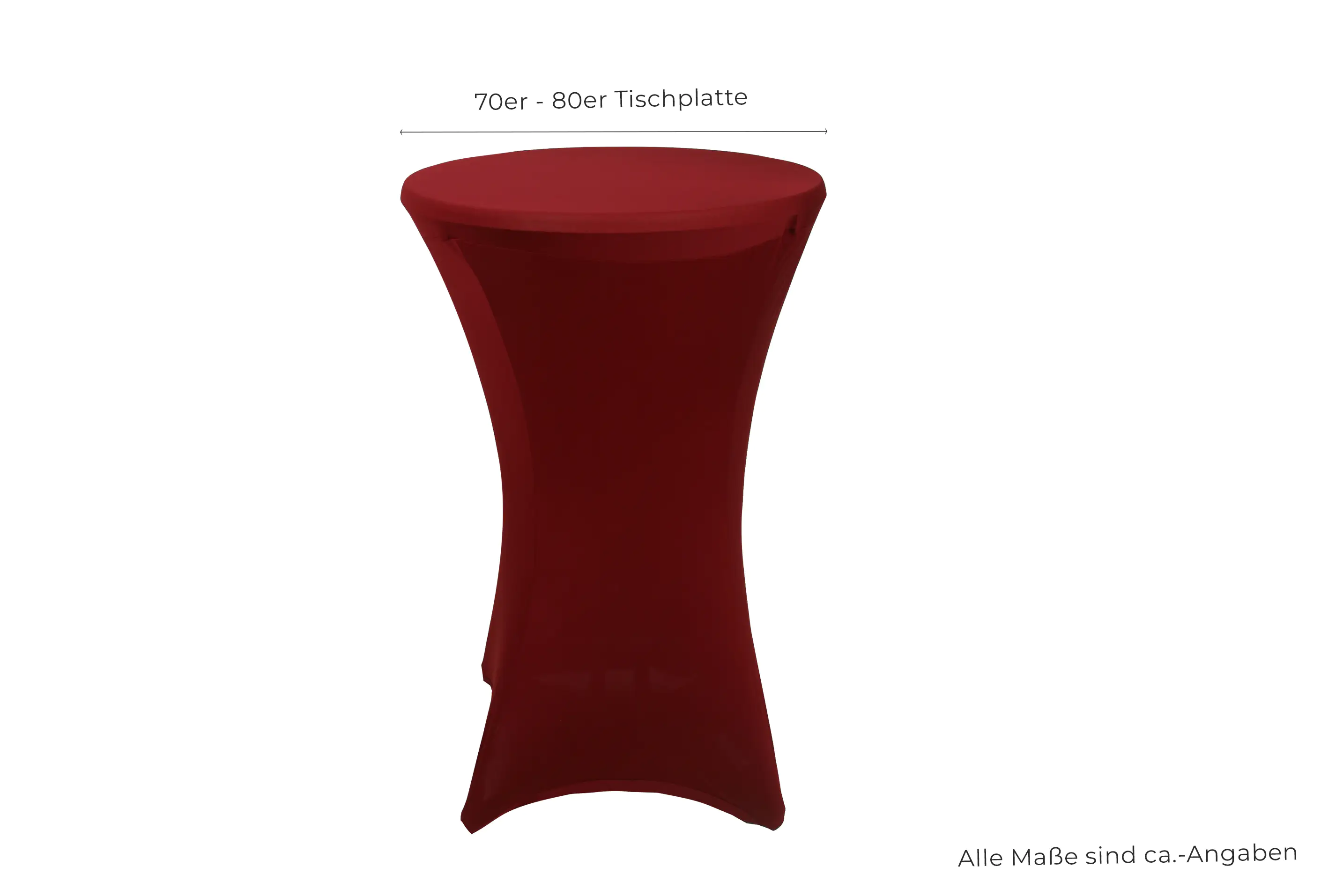 GO-DE Husse für Stehtisch 120 x 70/80 cm, rot