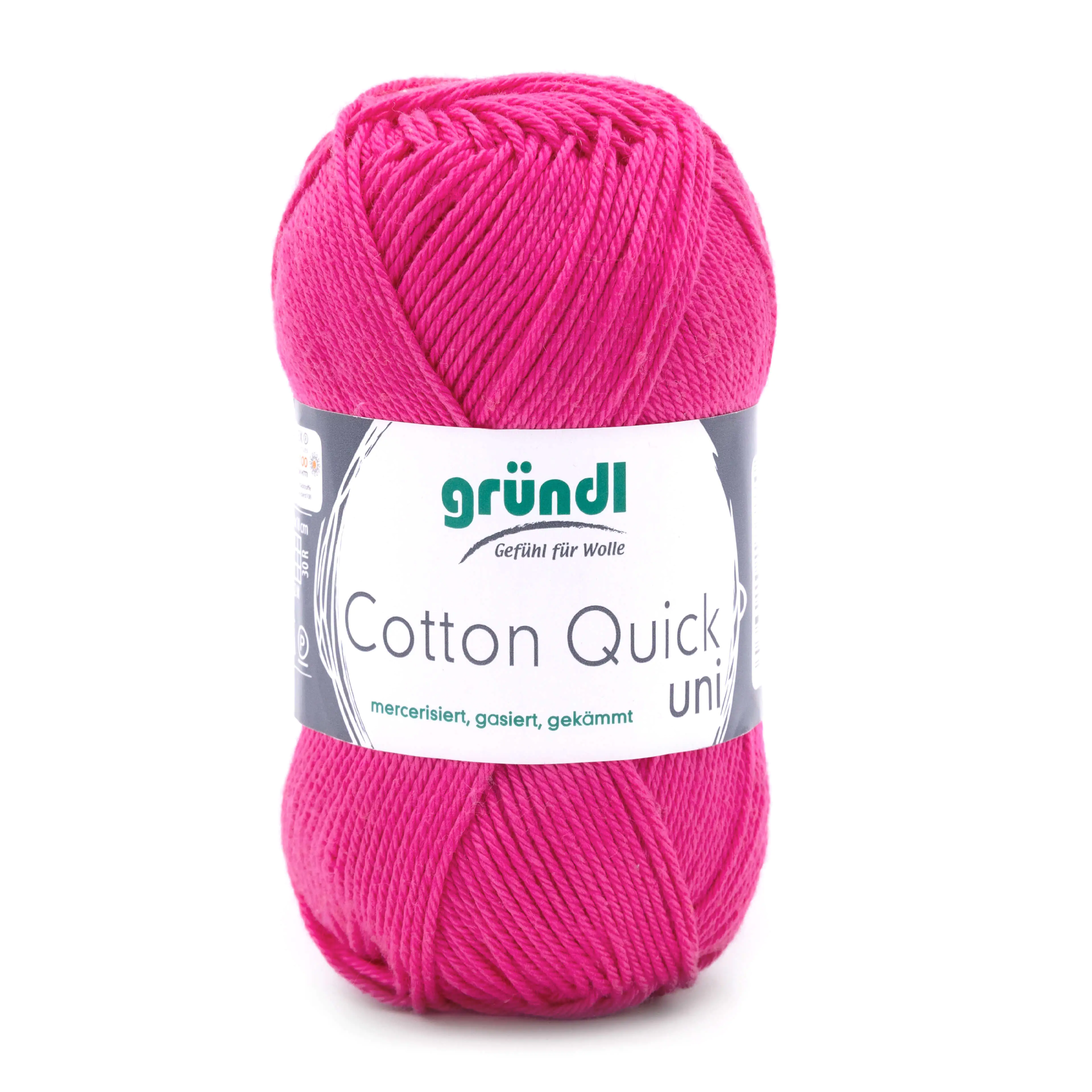 4036014186870 Gründl Wolle Cotton Quick 50 g uni pink