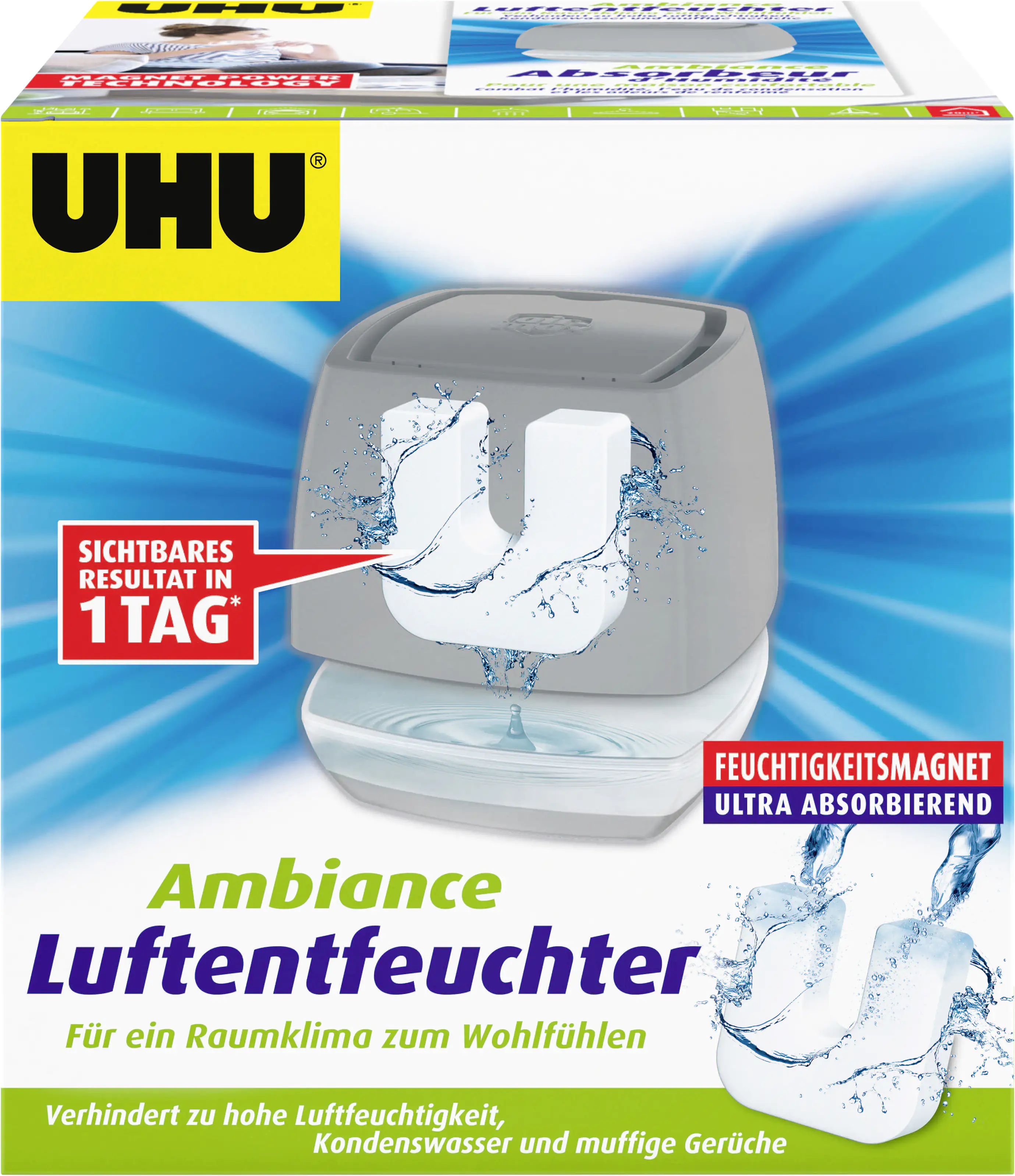 UHU Luftentfeuchter Ambiance anthrazit, 450 g
