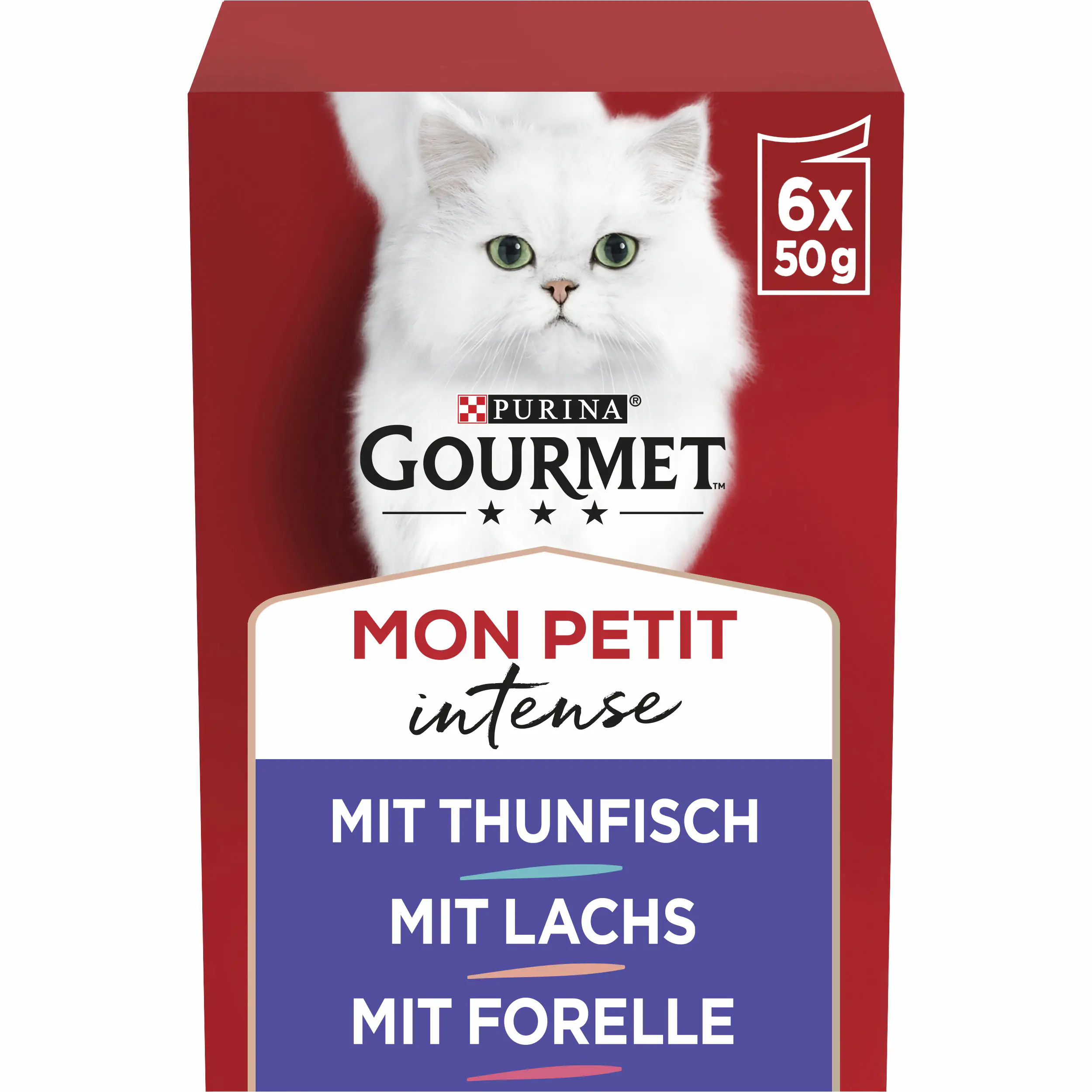 Gourmet Mon Petit mit Thunfisch Lachs und Forelle 6x 50g Gourmet Mon Petit