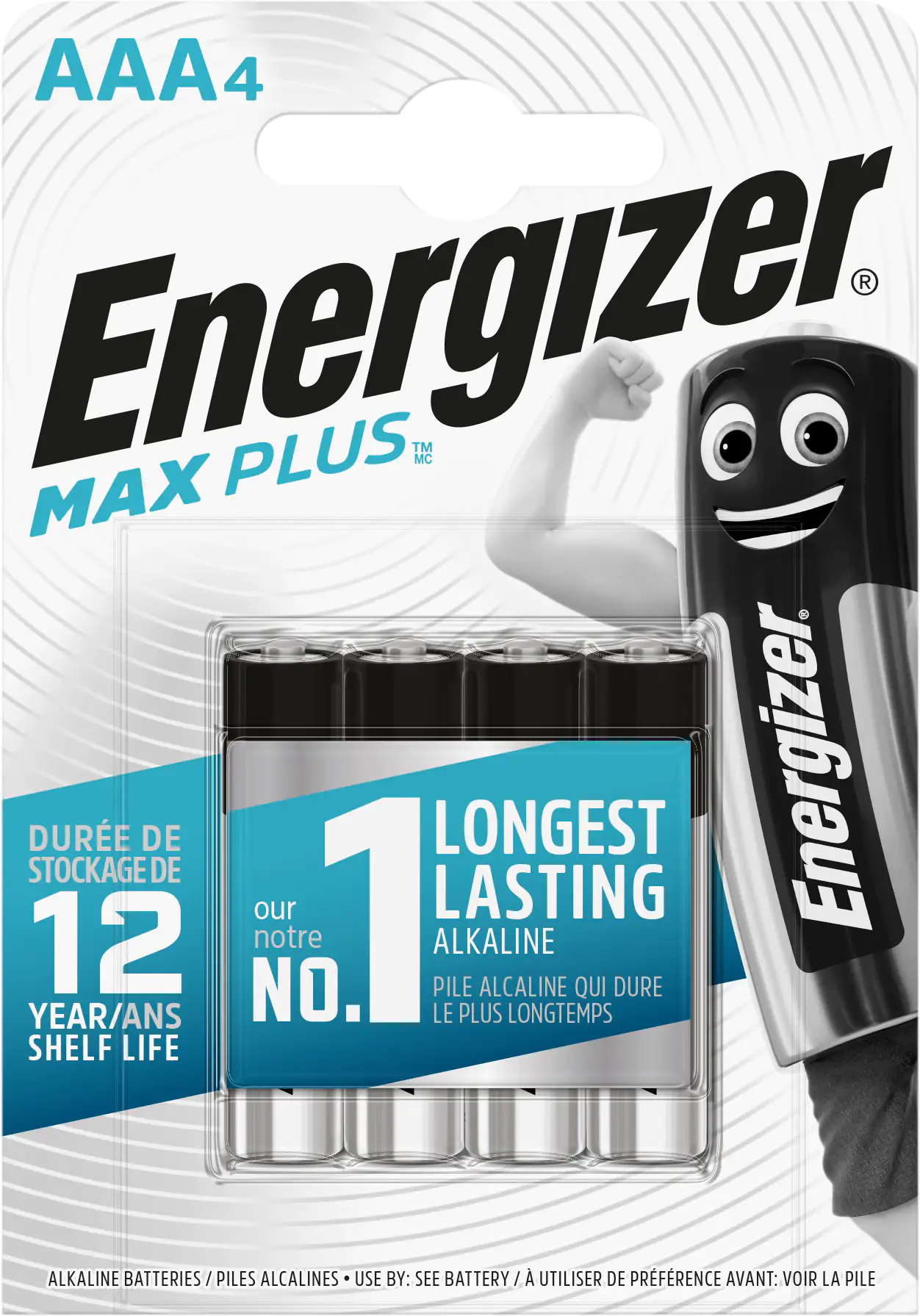 Energizer Max Plus Alkaline Micro AAA 1,5 V, 4er Pack