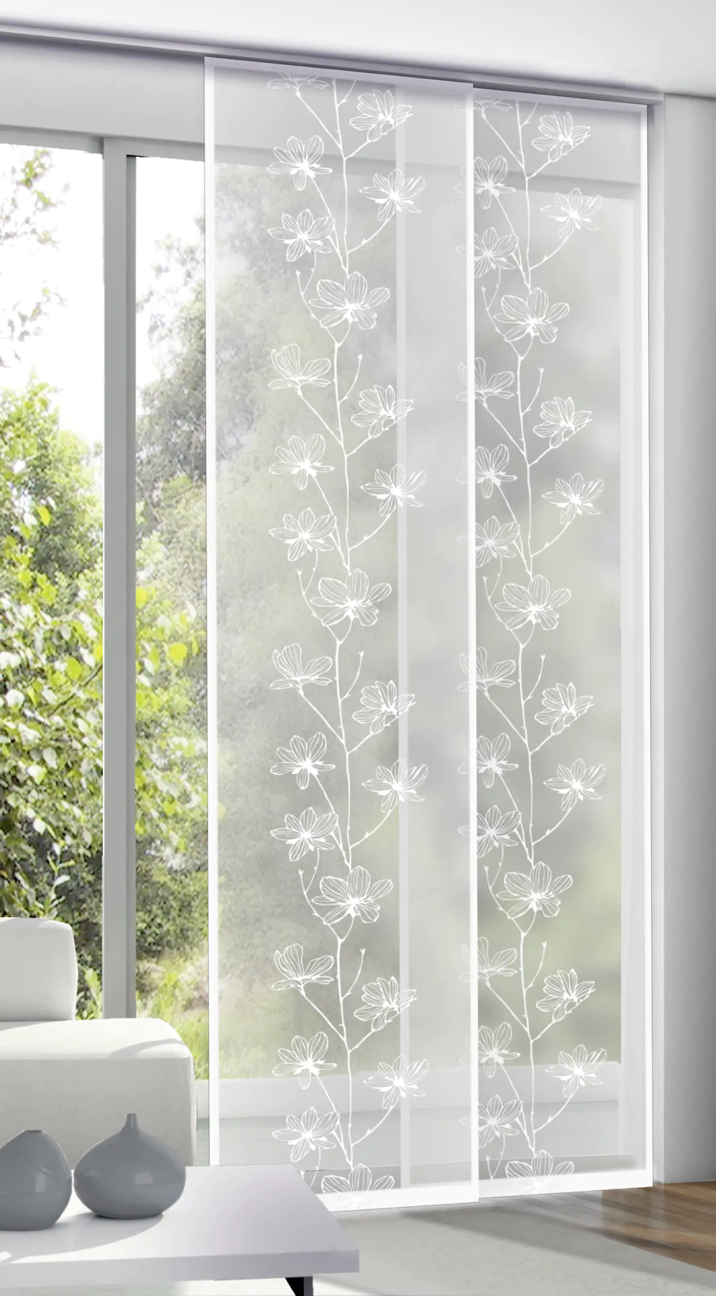 Neusser Collection Flächenvorhang weiß, 245 x 60 cm