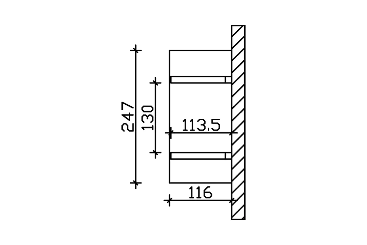 SKAN HOLZ Vordach Siegen Typ 1 247 x 116 cm, lasiert in Nussbaum