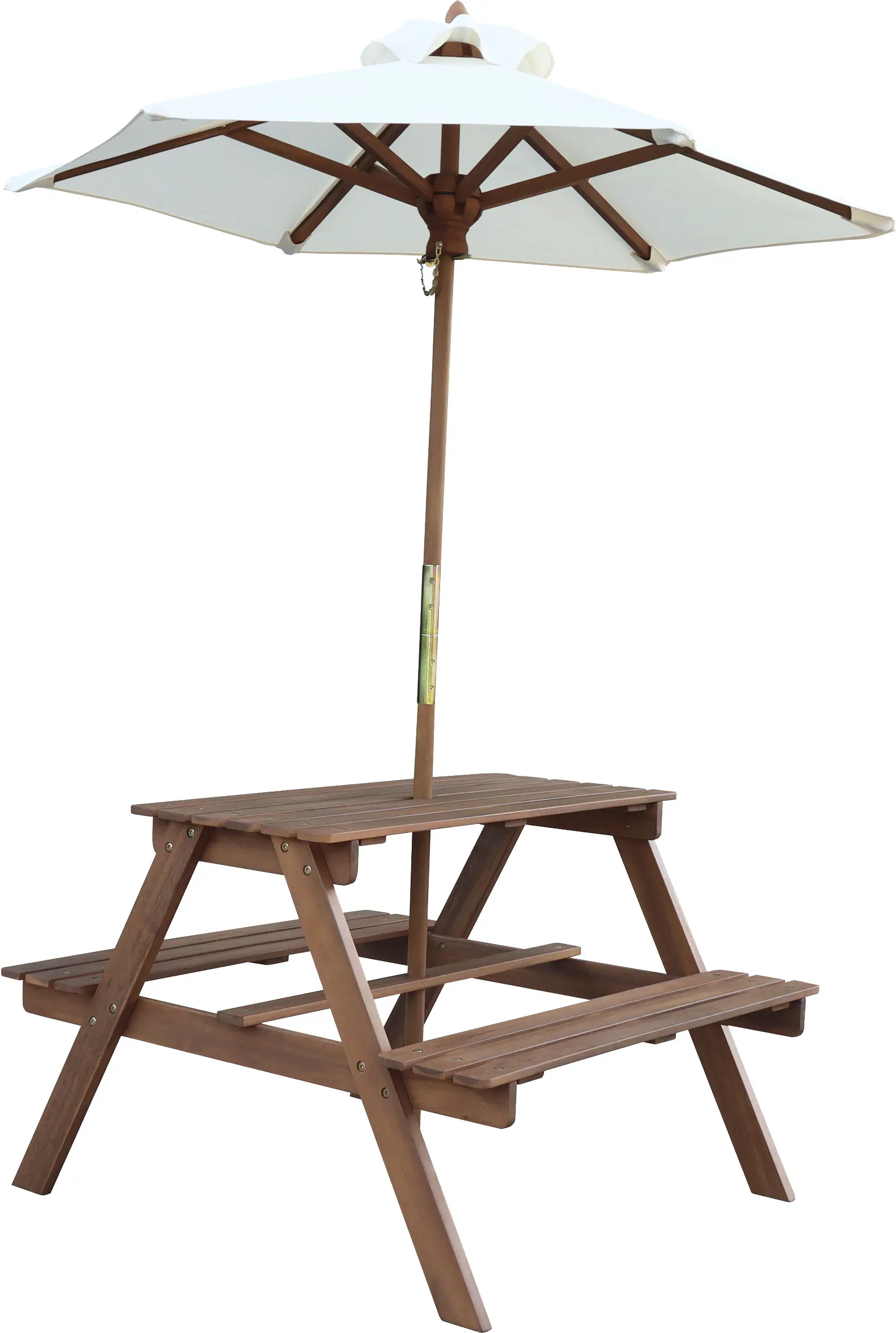 Kindersitzgruppe Mia mit Sonnenschirm holz