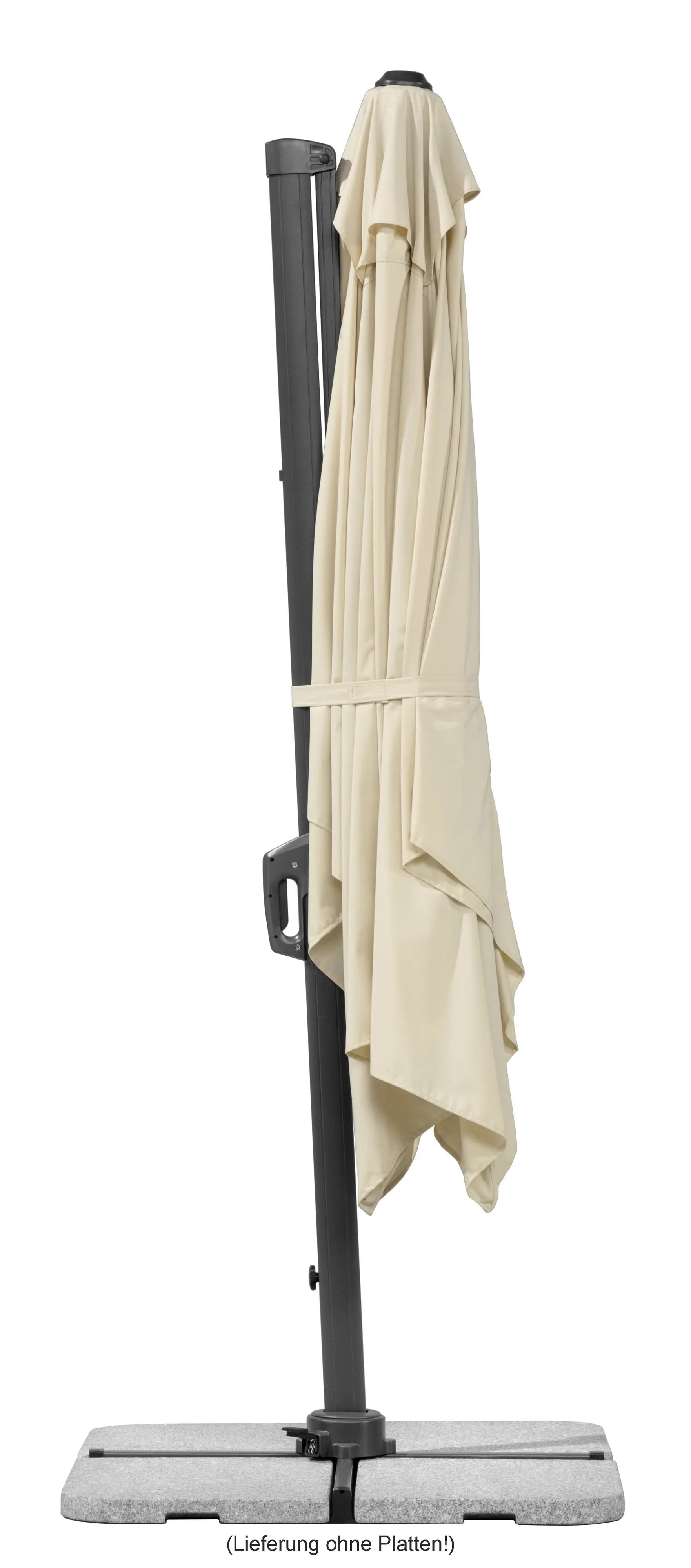 Schneider Ampelschirm Rhodos Twist natur 350 x 260 cm