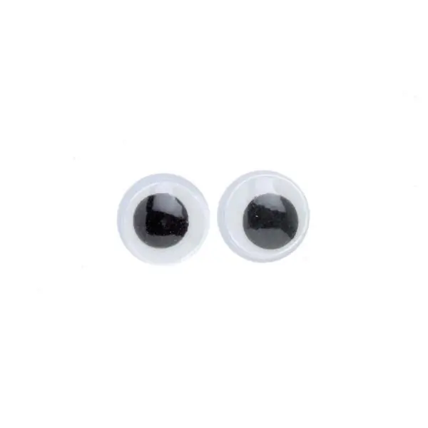Glorex Wackelaugen rund 14 mm, 10 Stück