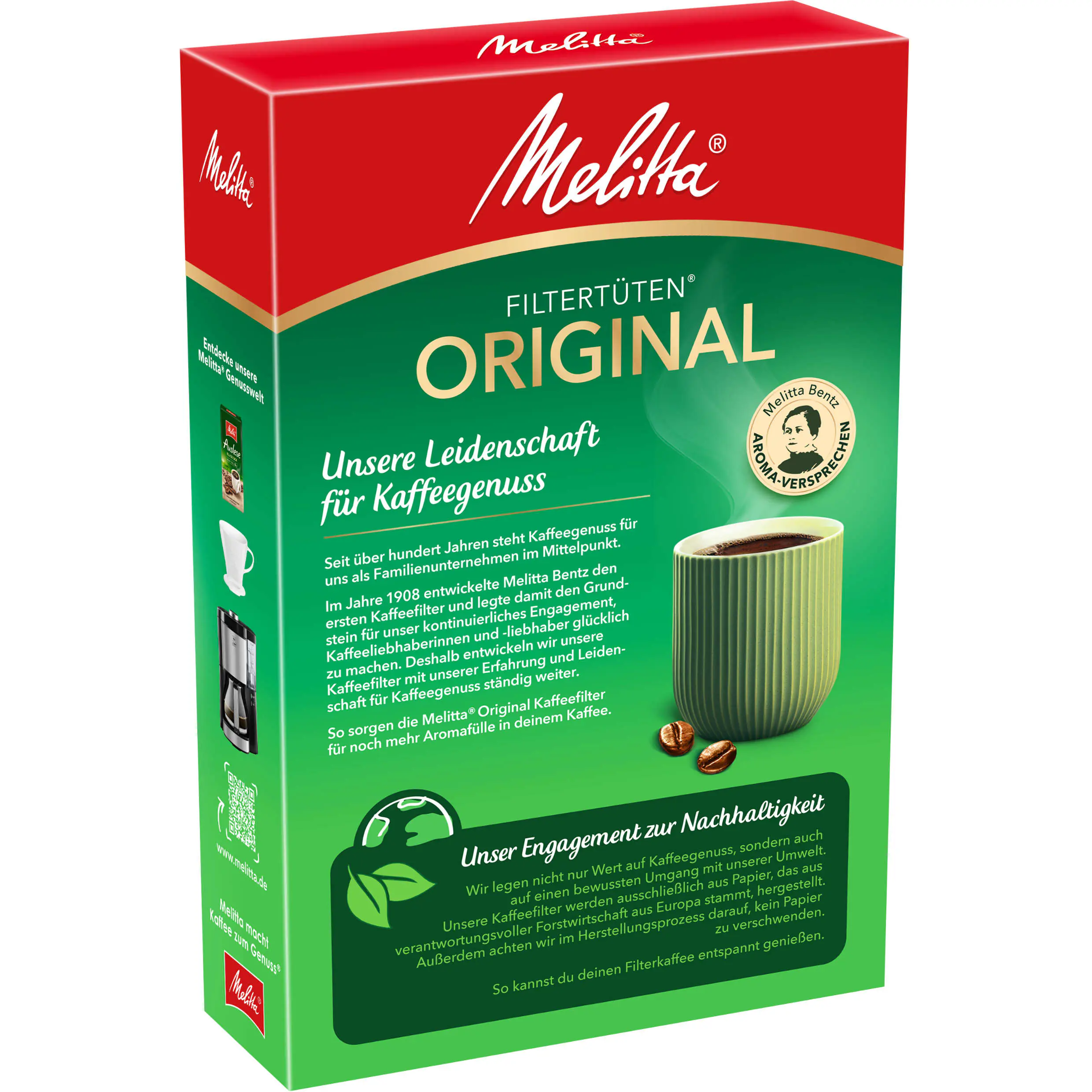 Melitta Filtertüten Original braun 1x4, 80 Stück