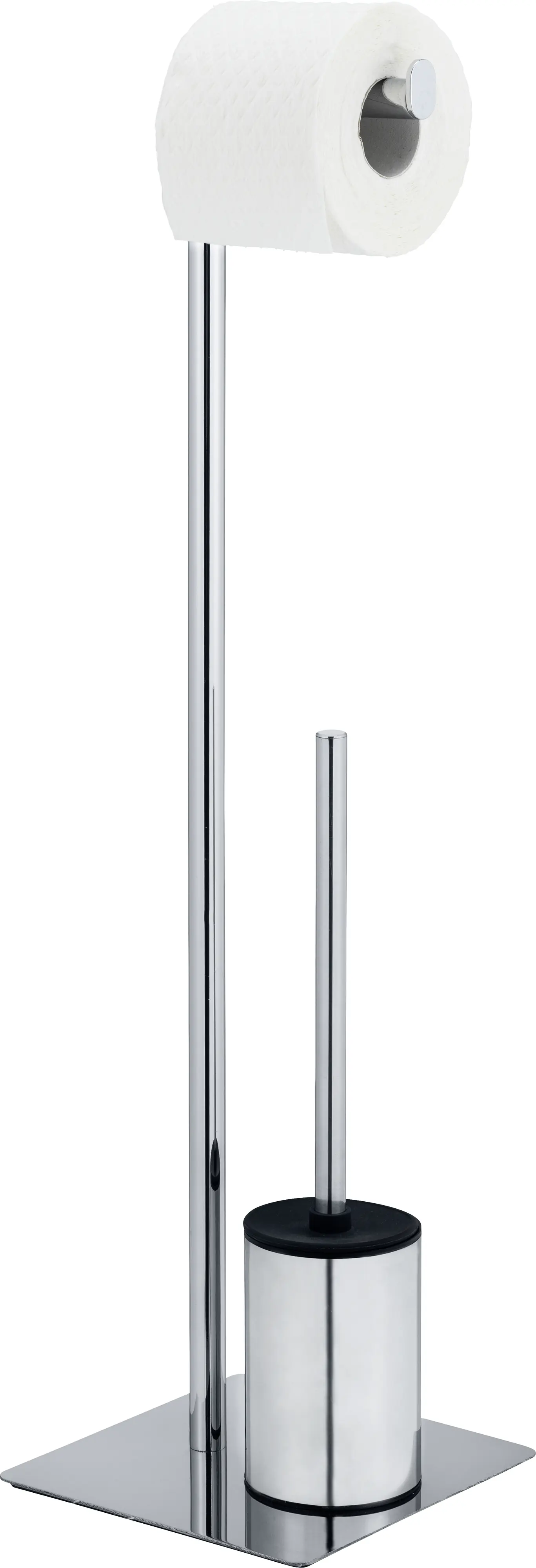 Wenko Stand WC-Garnitur Serrenti chrom Stahl Wenko Stand WC-Garnitur Serrenti chrom Stahl