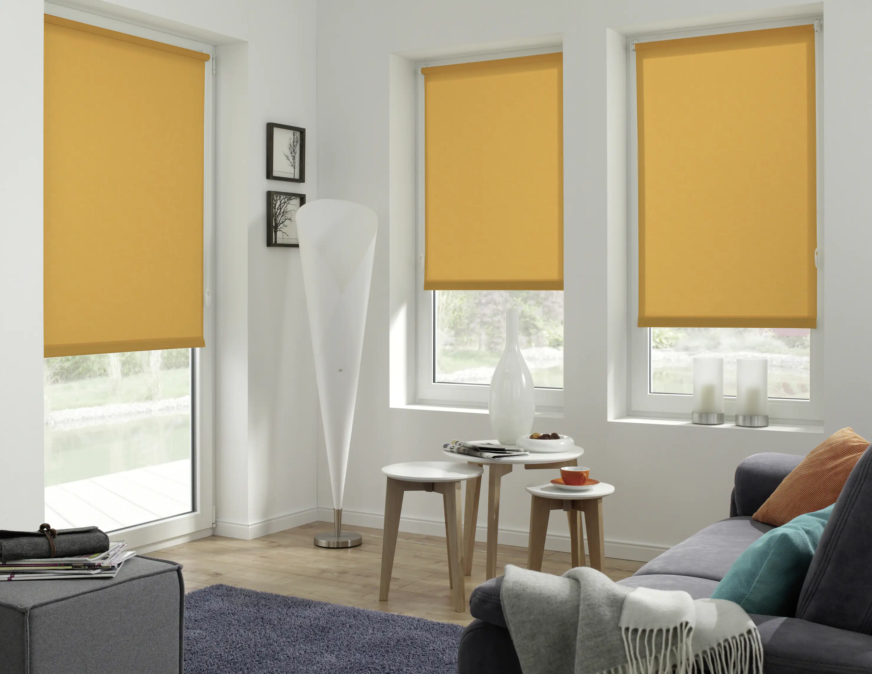 Gardinia Easyfix Rollo Uni orange 75 x 150 cm