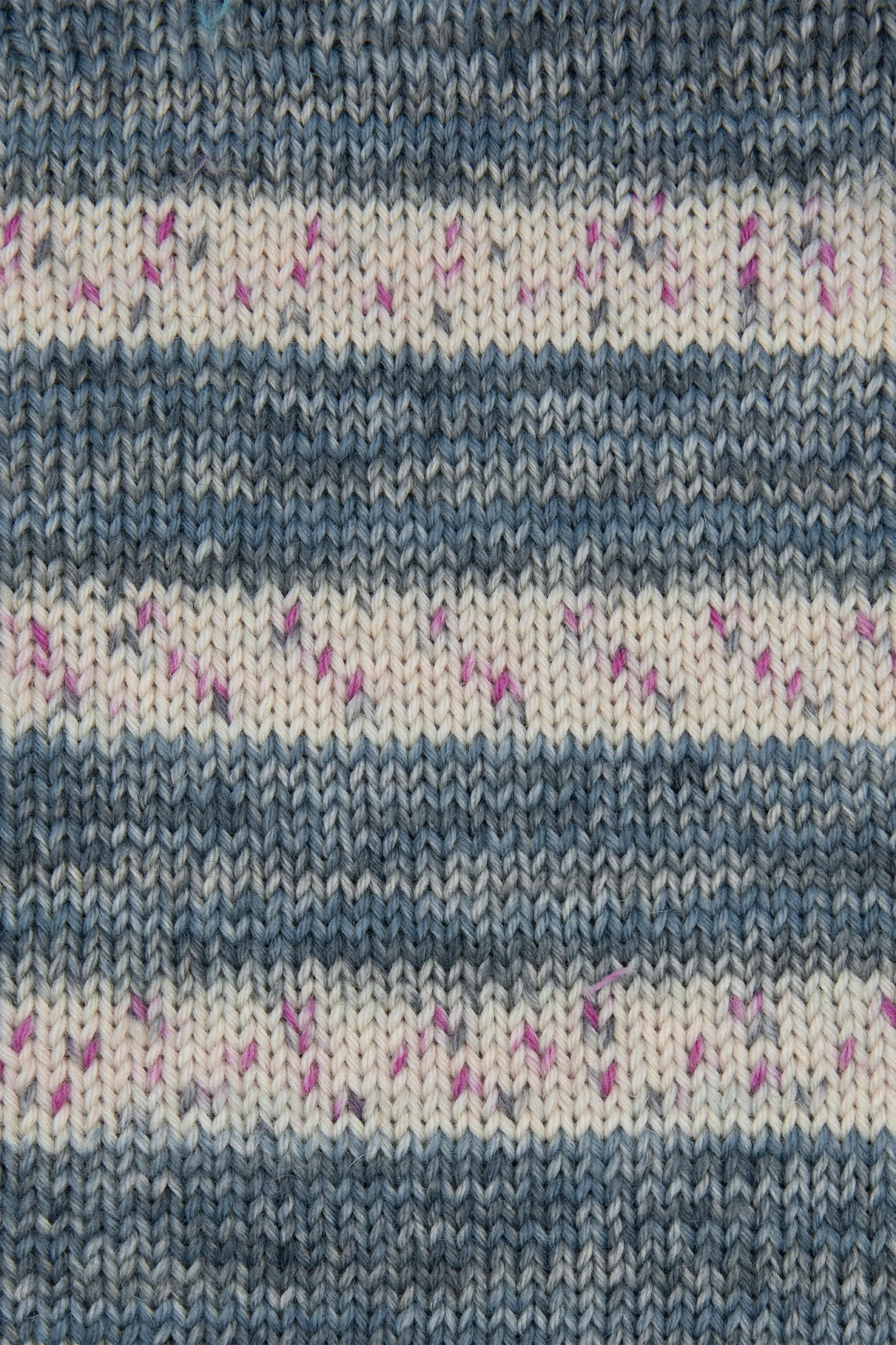 Gründl Hot Socks 20 Years 150 g 6-fach, blau-kirschrot-topas-weiß-meliert