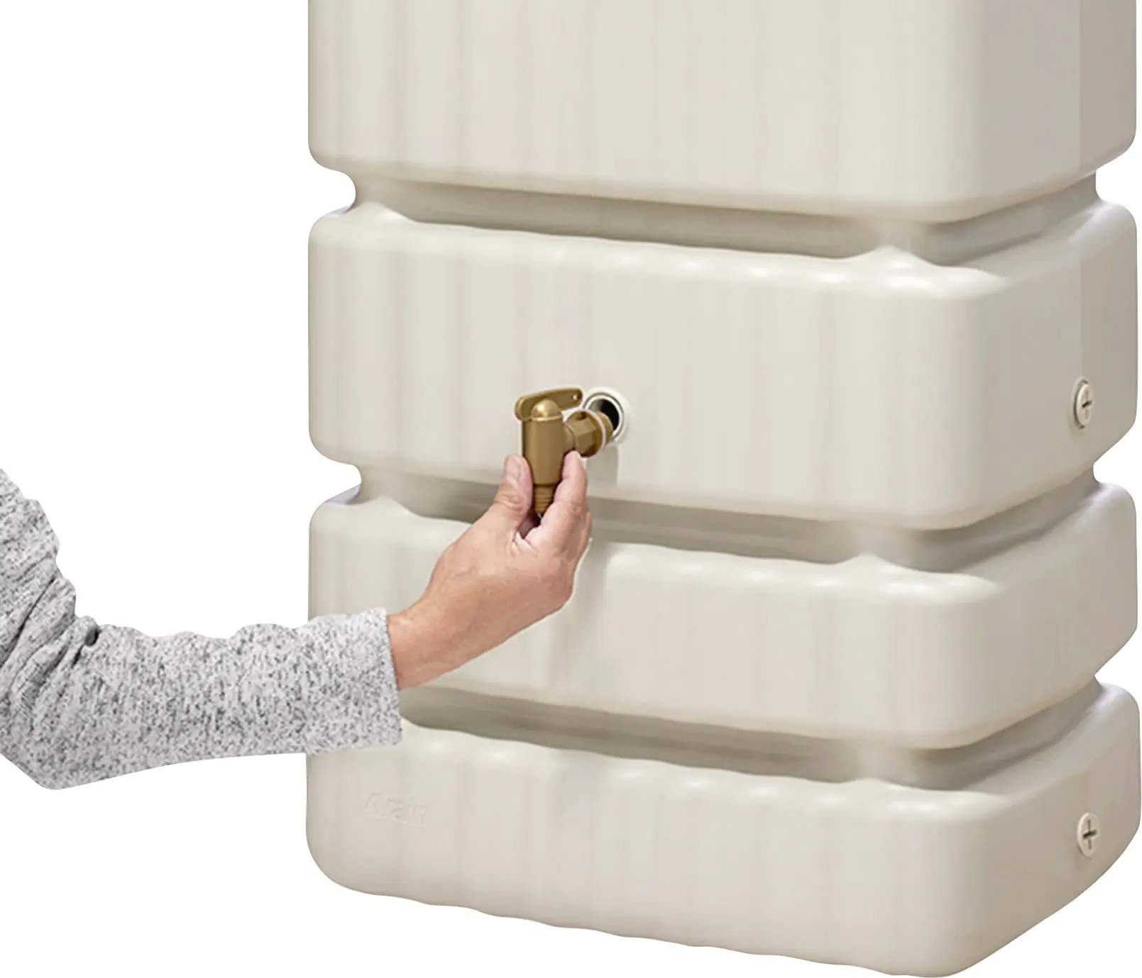 4rain Regenspeicher Slim Wandtank-Set 1400 L