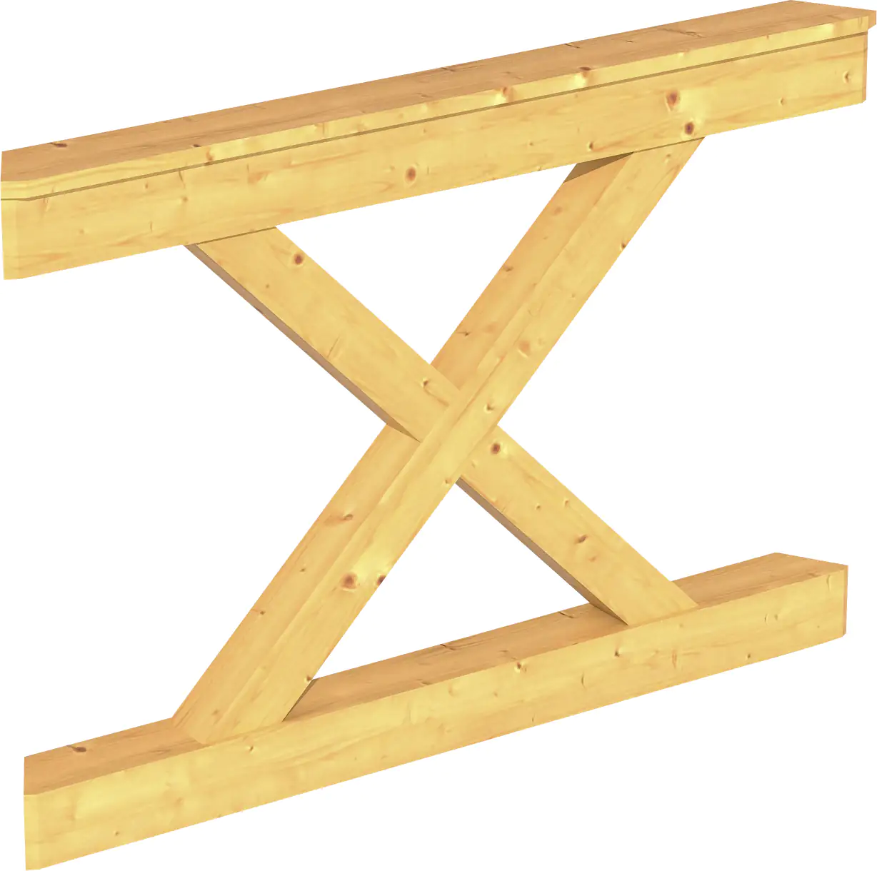 SKAN HOLZ Brüstung Andreaskreuz 120 x 84 cm, Douglasie, natur SKAN HOLZ Brüstung Andreaskreuz 120 x 84 cm, Douglasie, natur