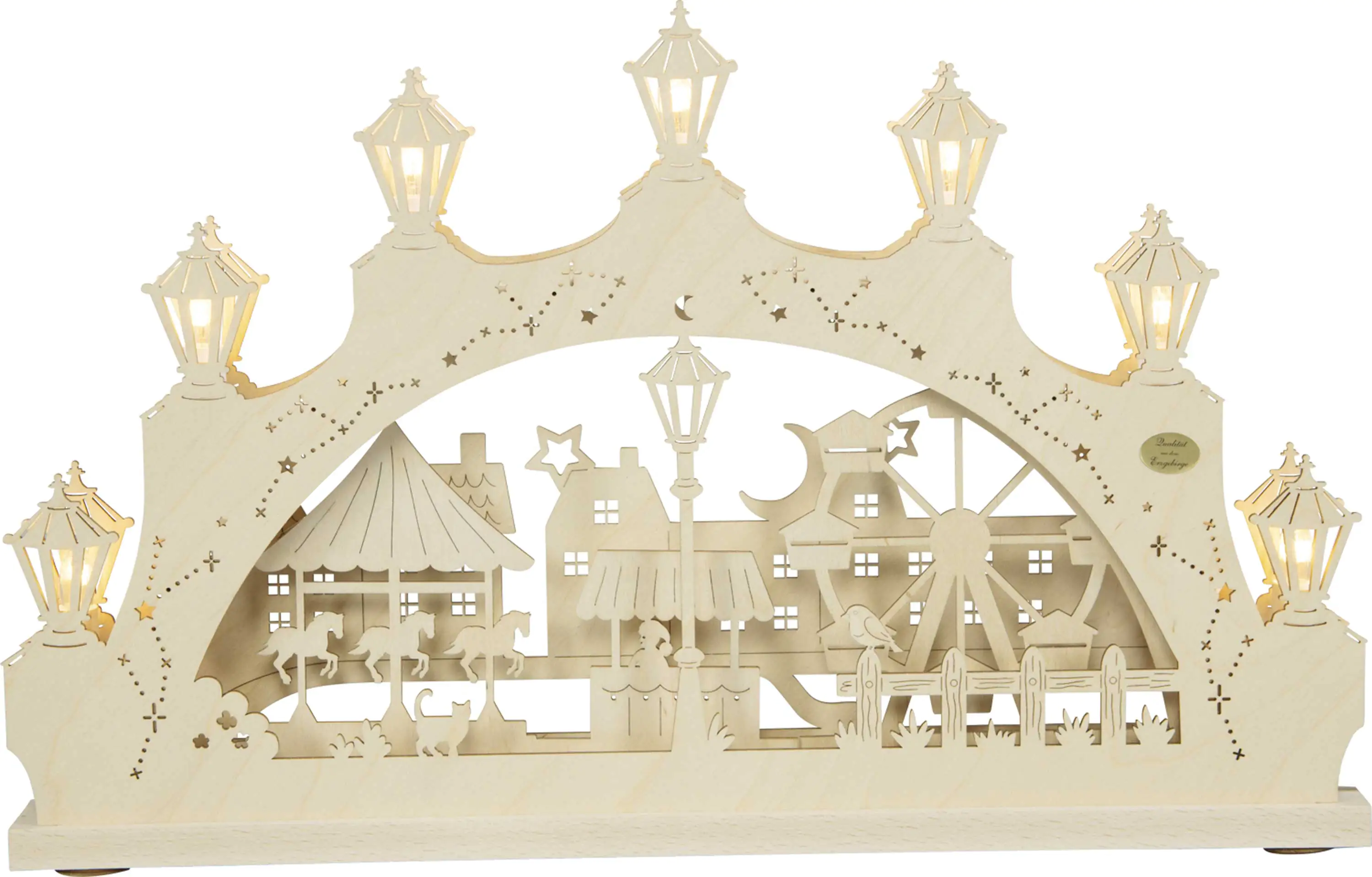 Saico Lichterbogen Winterfreuden in der Stadt 52 x 32 x 4,5 cm