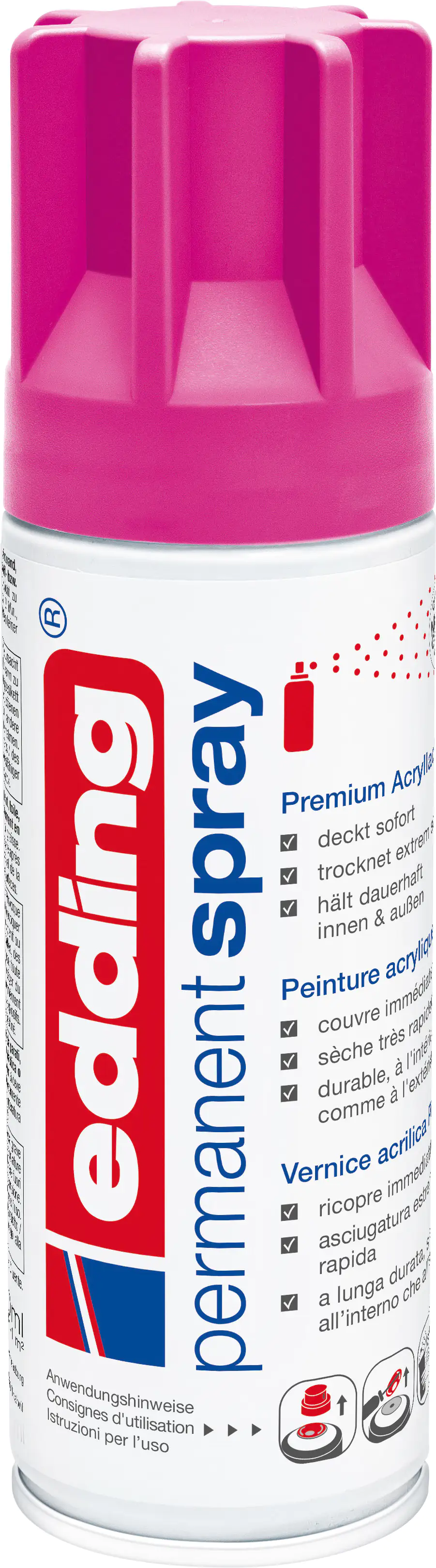 edding 5200 Permanent Spray Premium Acrylic telemagenta matt