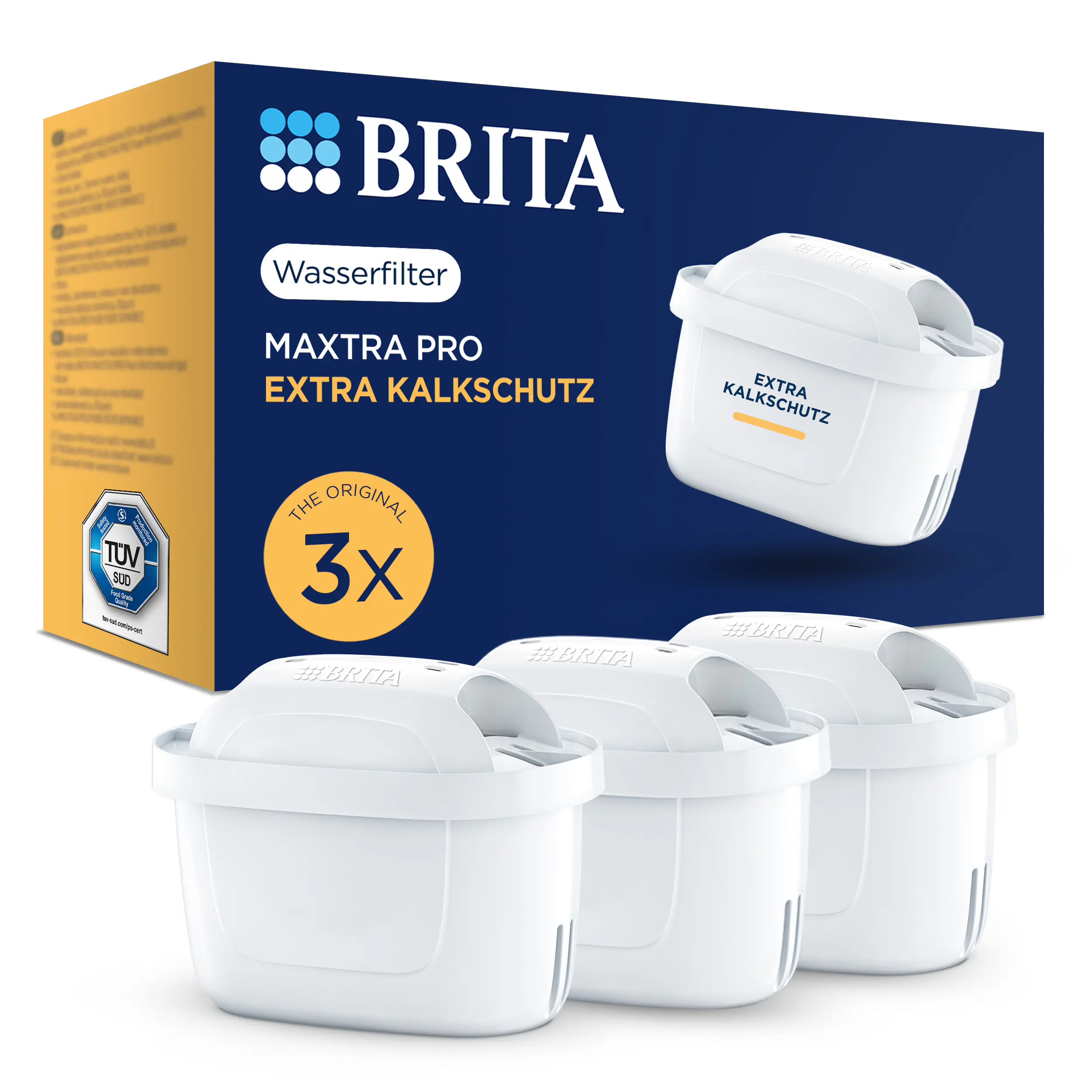 Brita Wasserfilterkartusche MAXTRA PRO EXTRA KALKSCHUTZ, 3er-Pack
