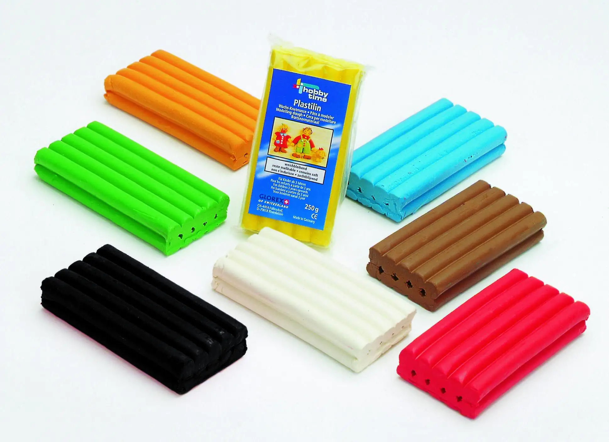 Glorex Plastilin 250 g, rot