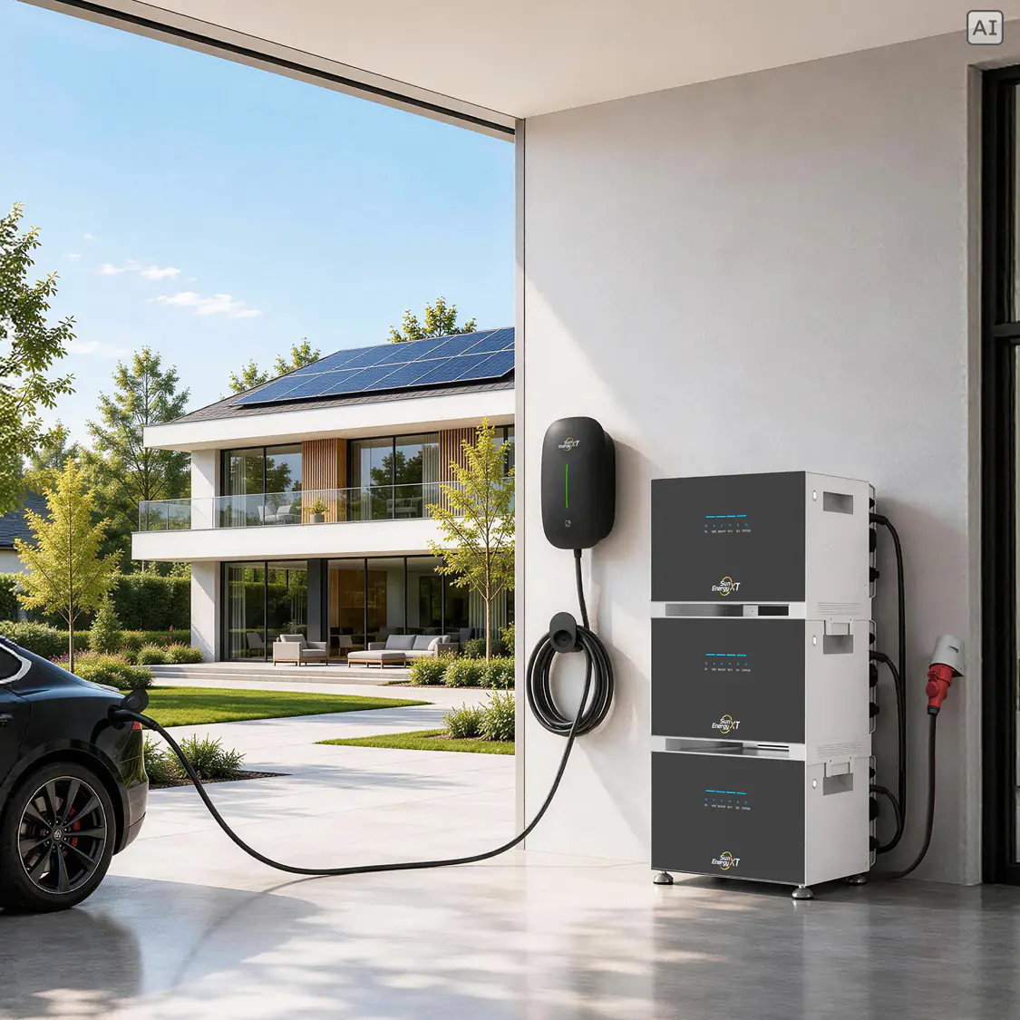 SunenergyXT Ladestation smarte Wallbox 11 kW Typ2 Stecker