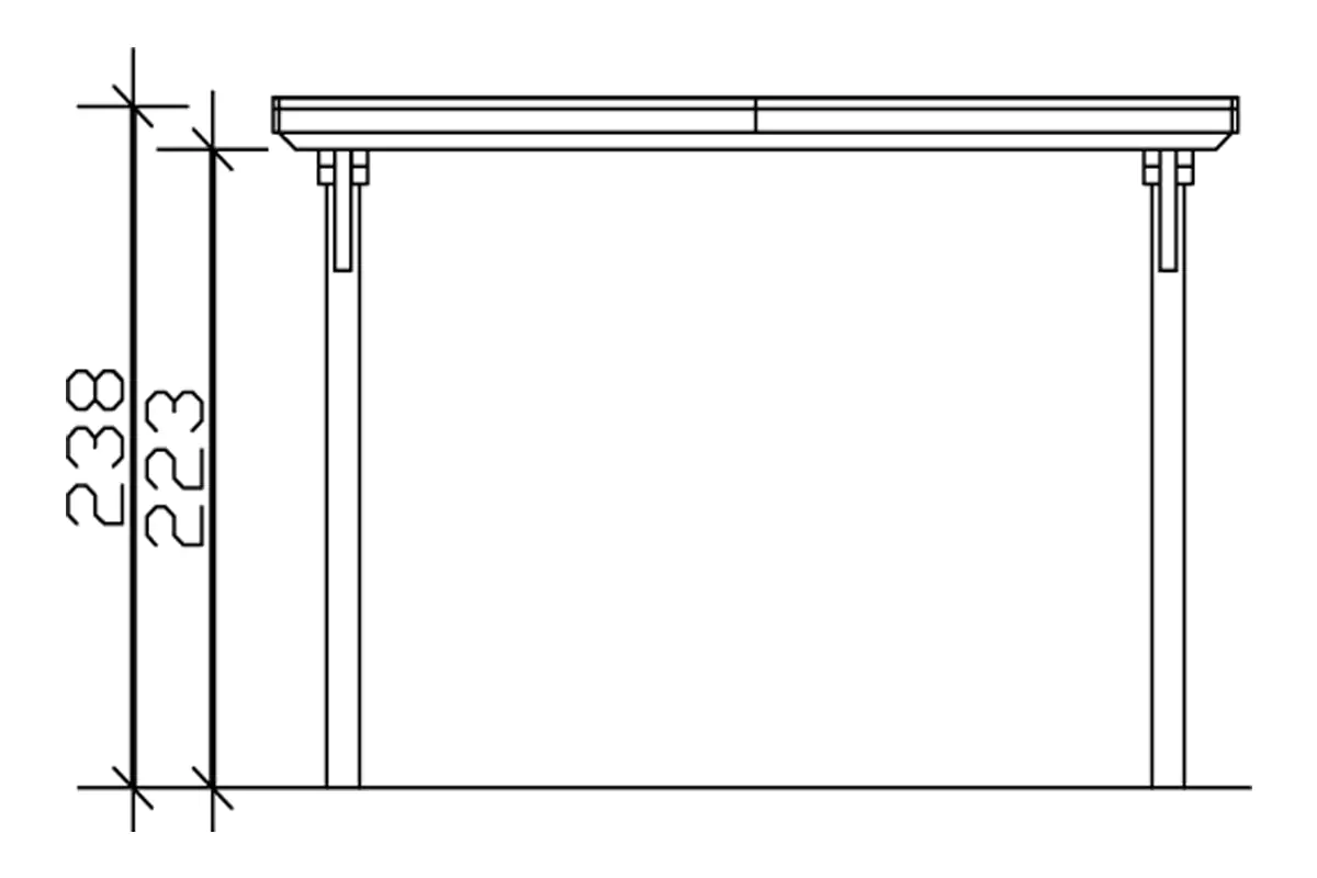 4018211022120_05 SKAN HOLZ Carport Emsland 354 x 604 cm mit Aluminiumdach, natur