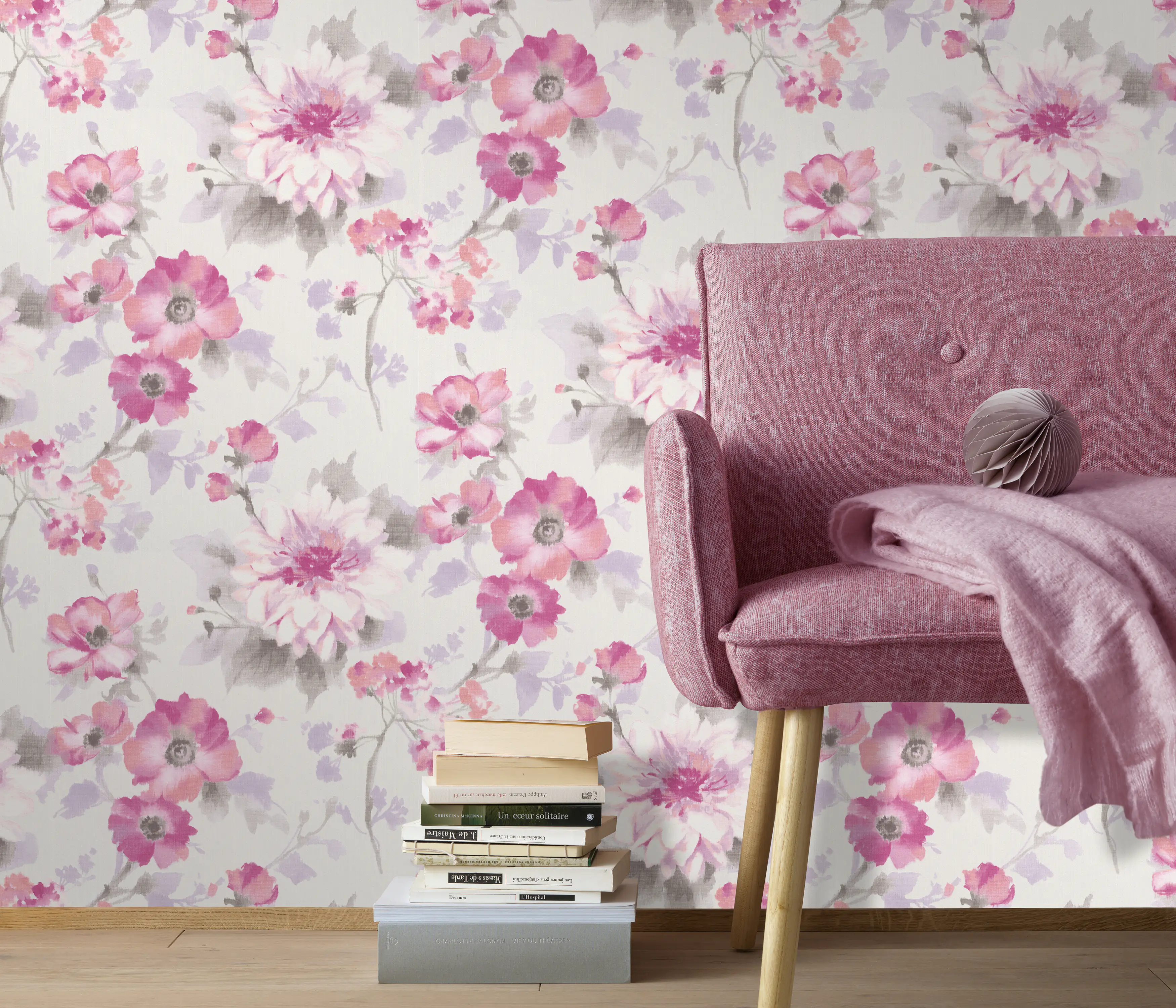 4002790201663_2 Guido Maria Kretschmer Vliestapete 10051-05 Fashion For Walls floral rosa 10,05 x 0,53 m