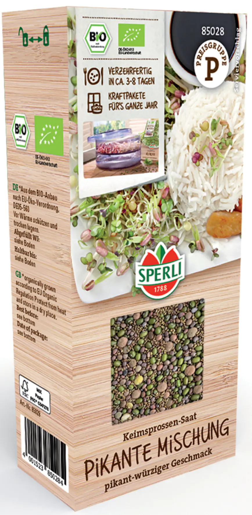 Sperli BIO Keimsprossen-Saat Pikante Mischung